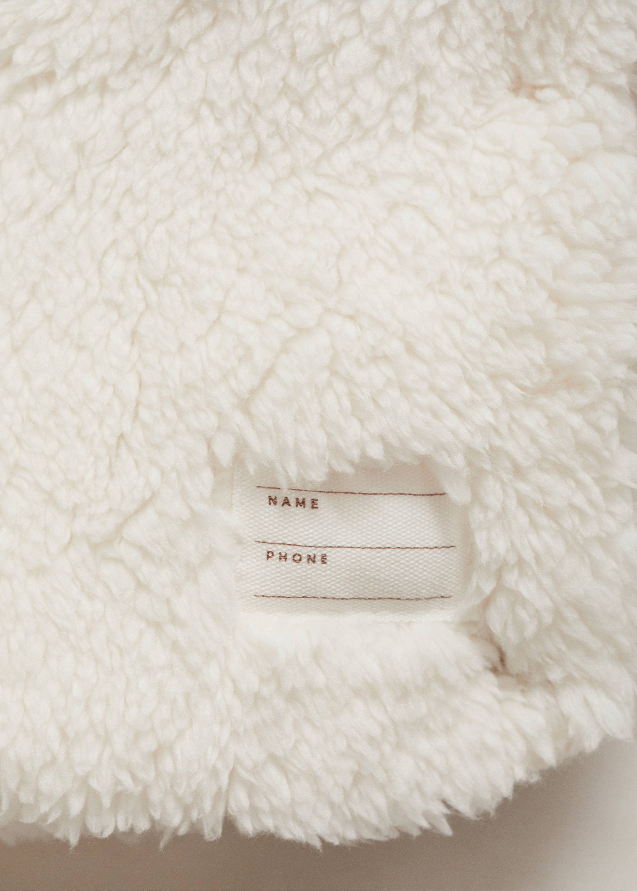 Ears hood puffer coat - Details of the article 0, Beige. Ref: 77054435-00.