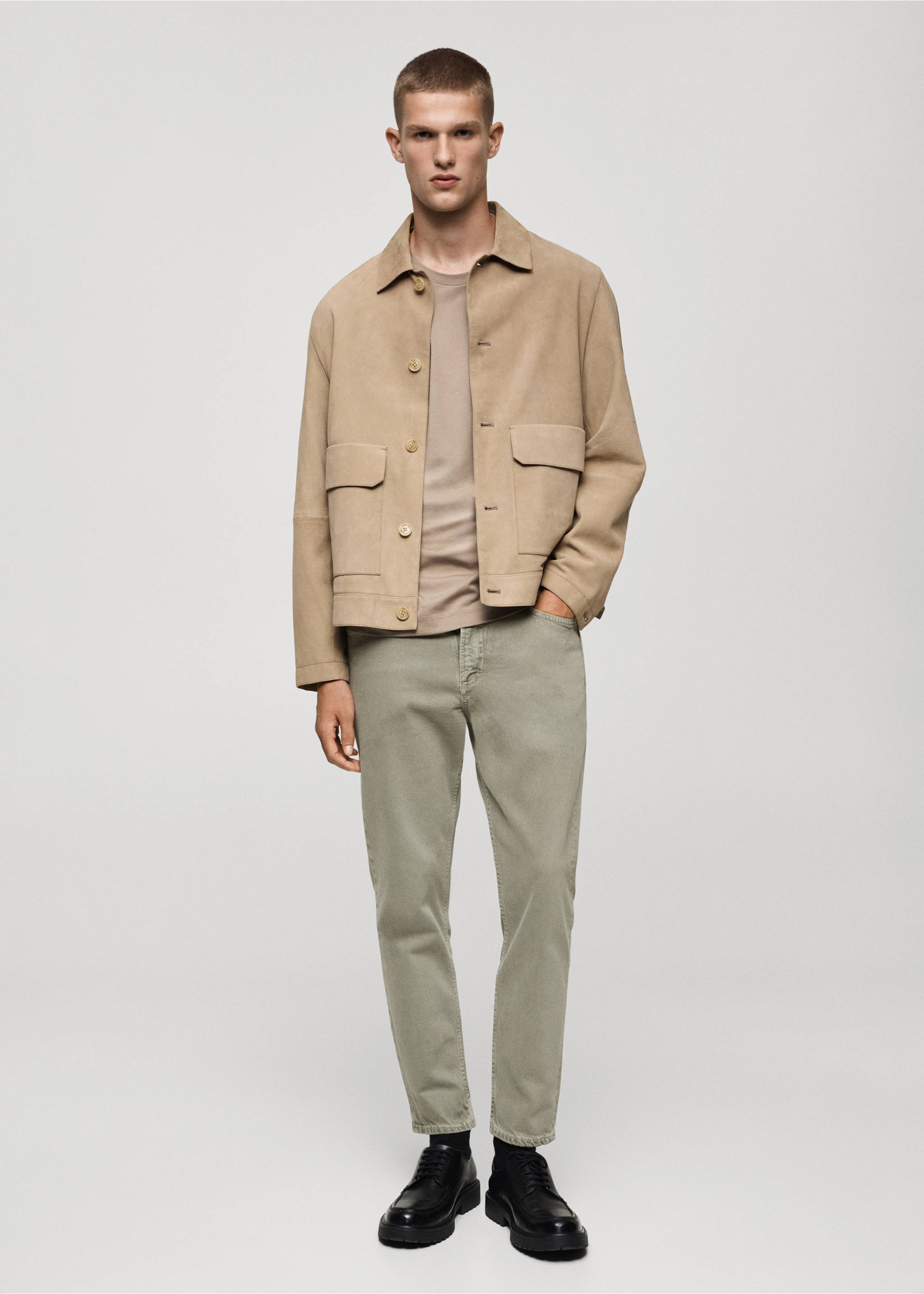 Ben tapered cropped jeans - General plane, Pastel Green. Ref: 77054439-00.