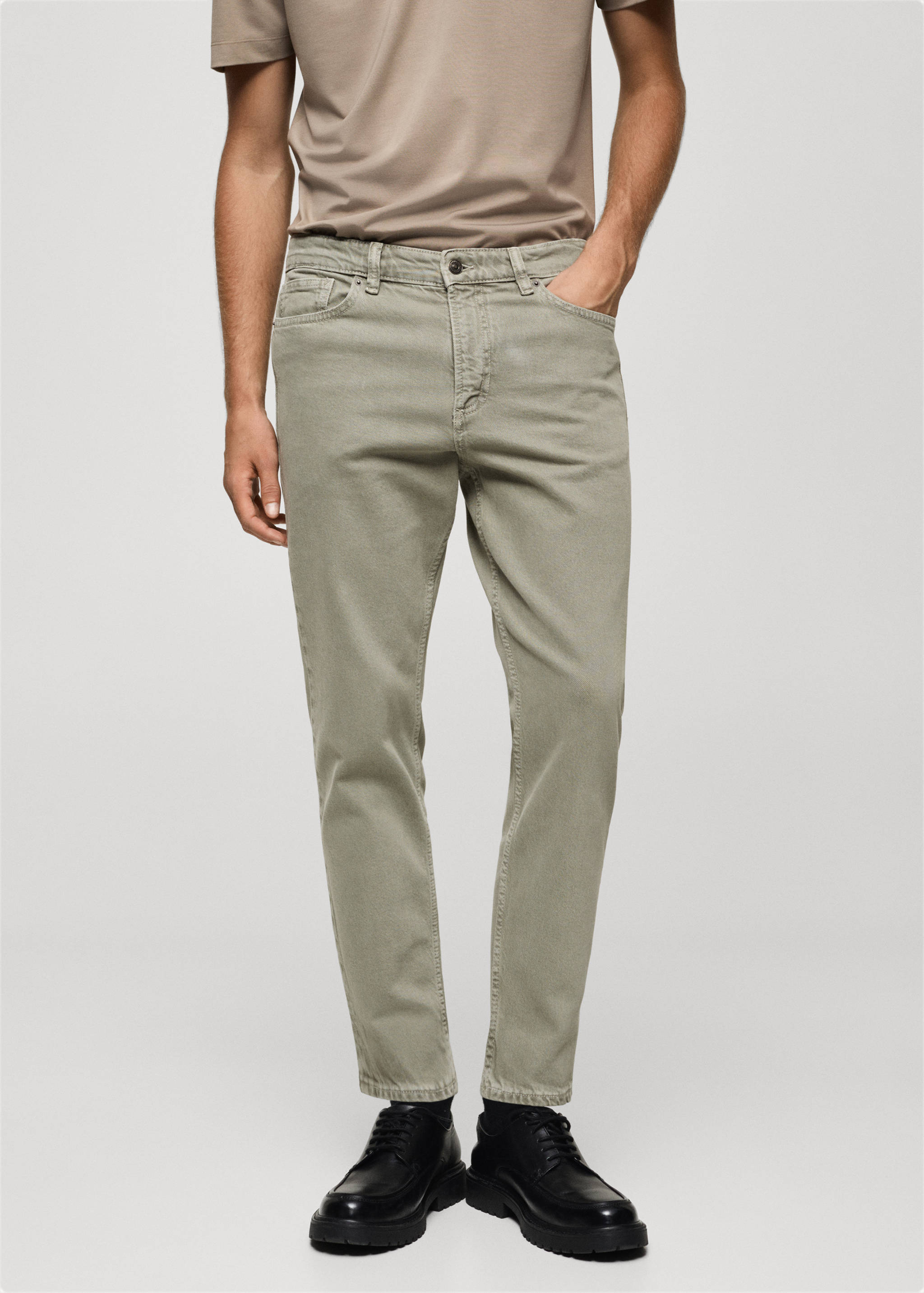Ben tapered cropped jeans - Medium plane