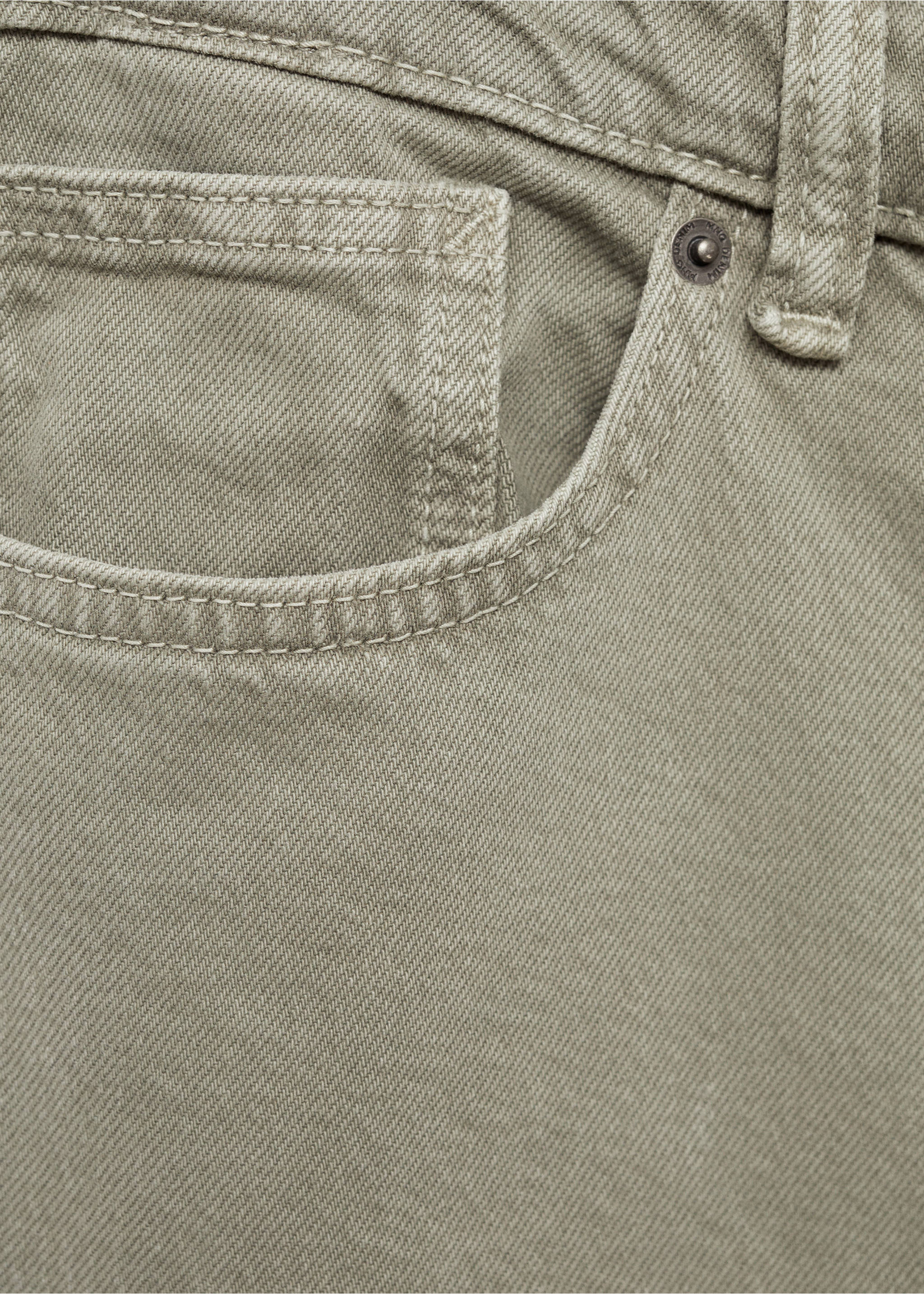 Ben tapered cropped jeans - Details of the article 8, Pastel Green. Ref: 77054439-00.