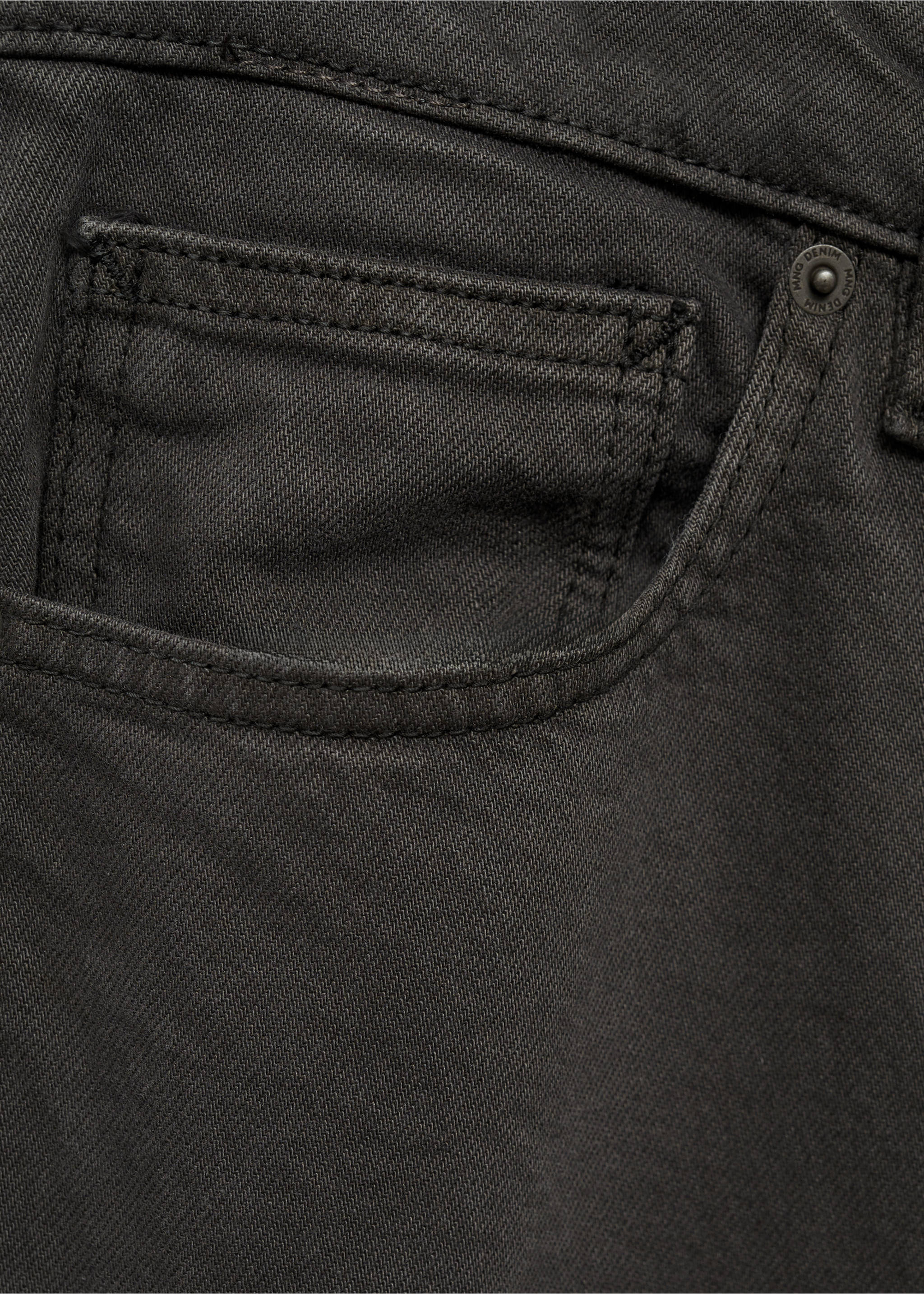 Ben tapered cropped jeans - Details of the article 8, Charcoal. Ref: 77054439-00.