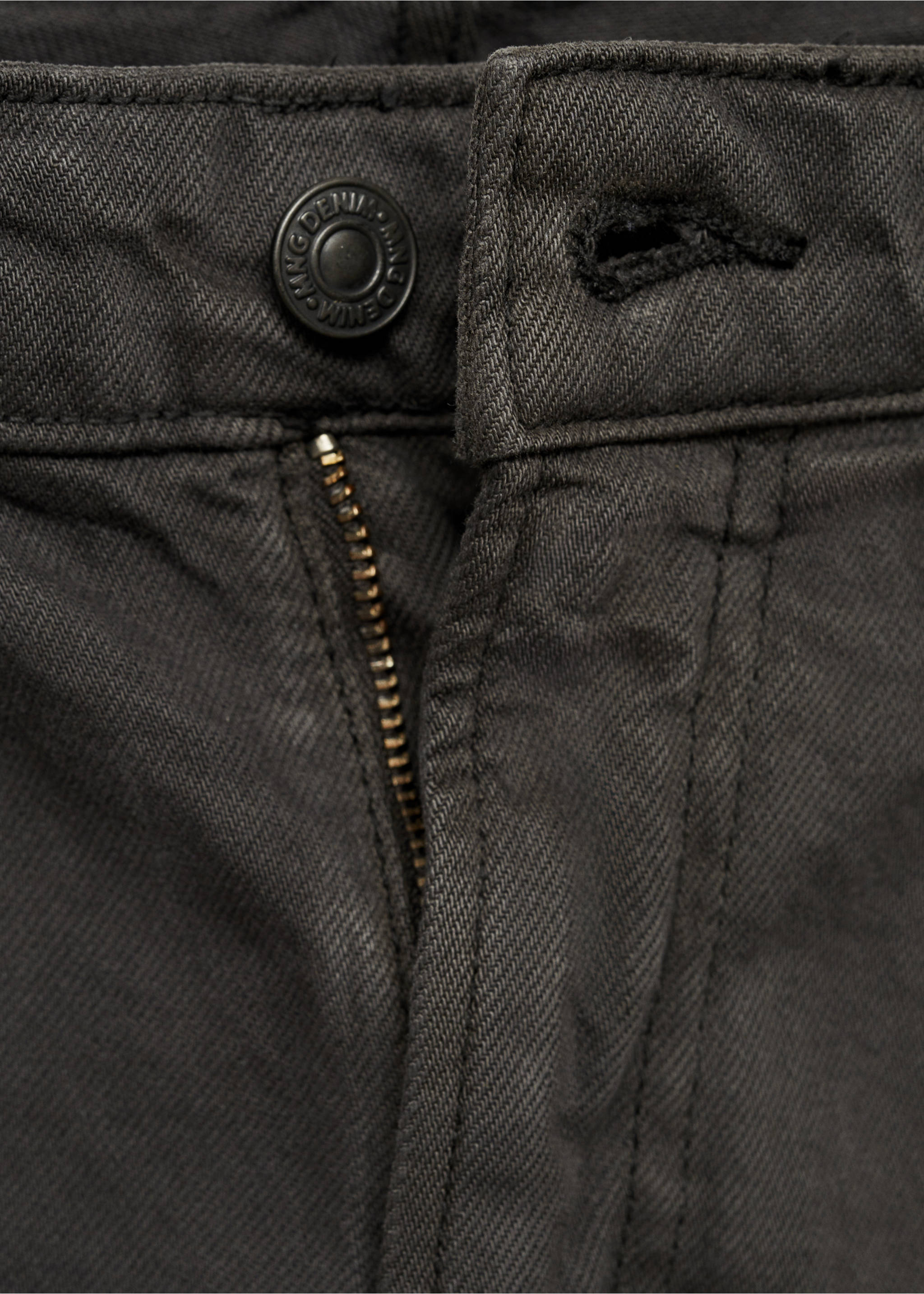 Ben tapered cropped jeans - Details of the article 0, Charcoal. Ref: 77054439-00.