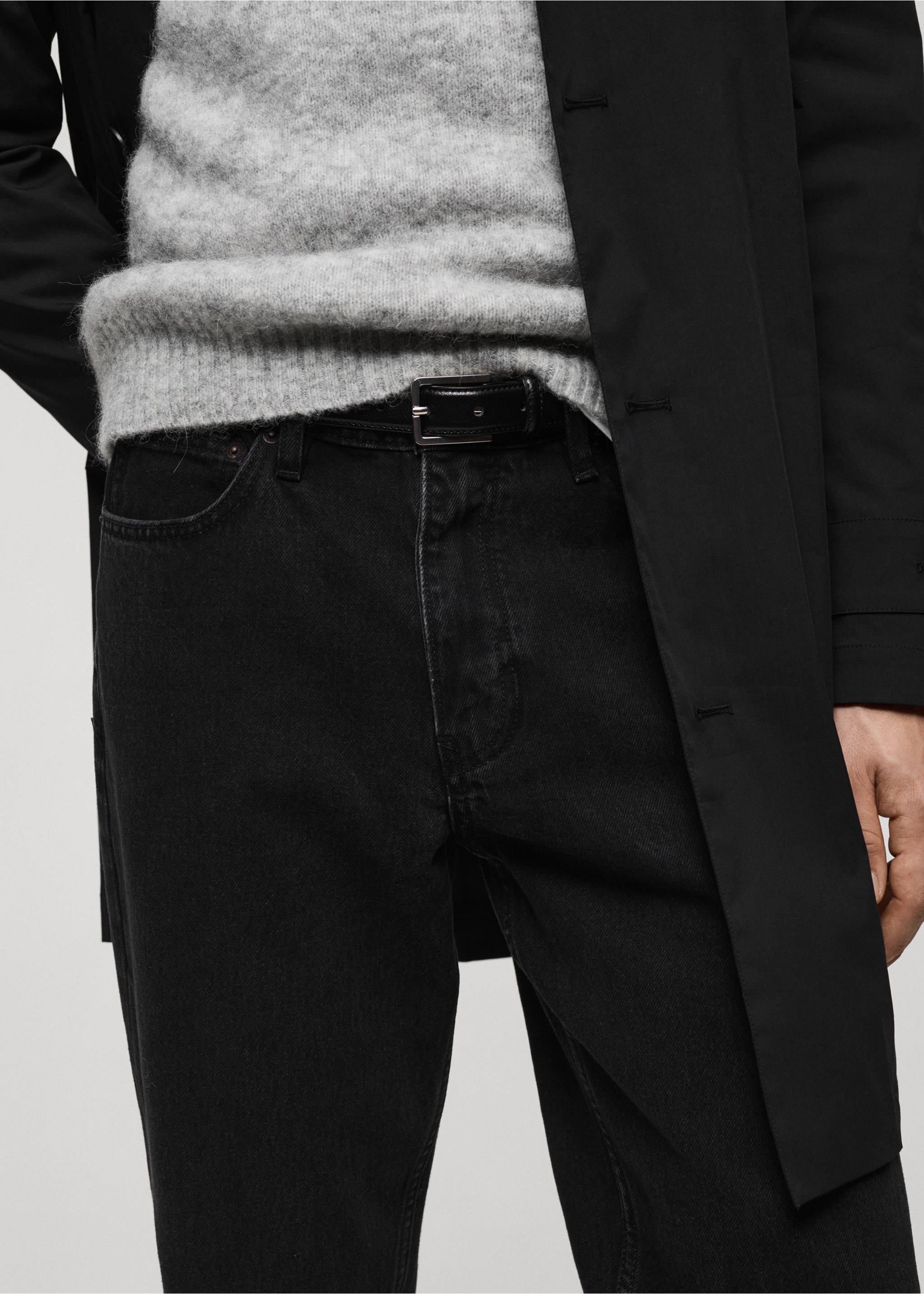 Džíny Bob regular fit - Detail zboží 1, Black denim. Ref: 77054441-00.
