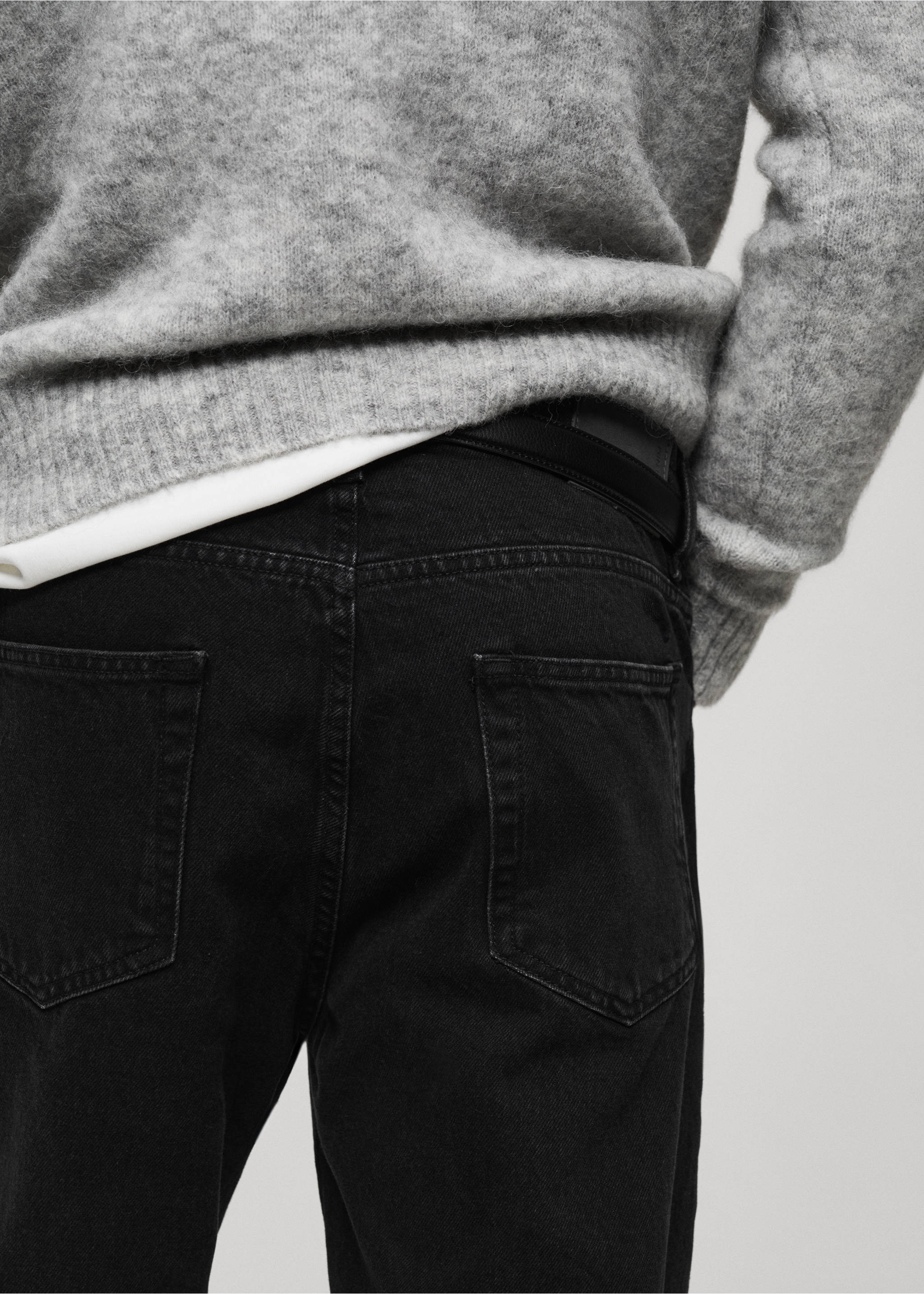 Džíny Bob regular fit - Detail zboží 6, Black denim. Ref: 77054441-00.
