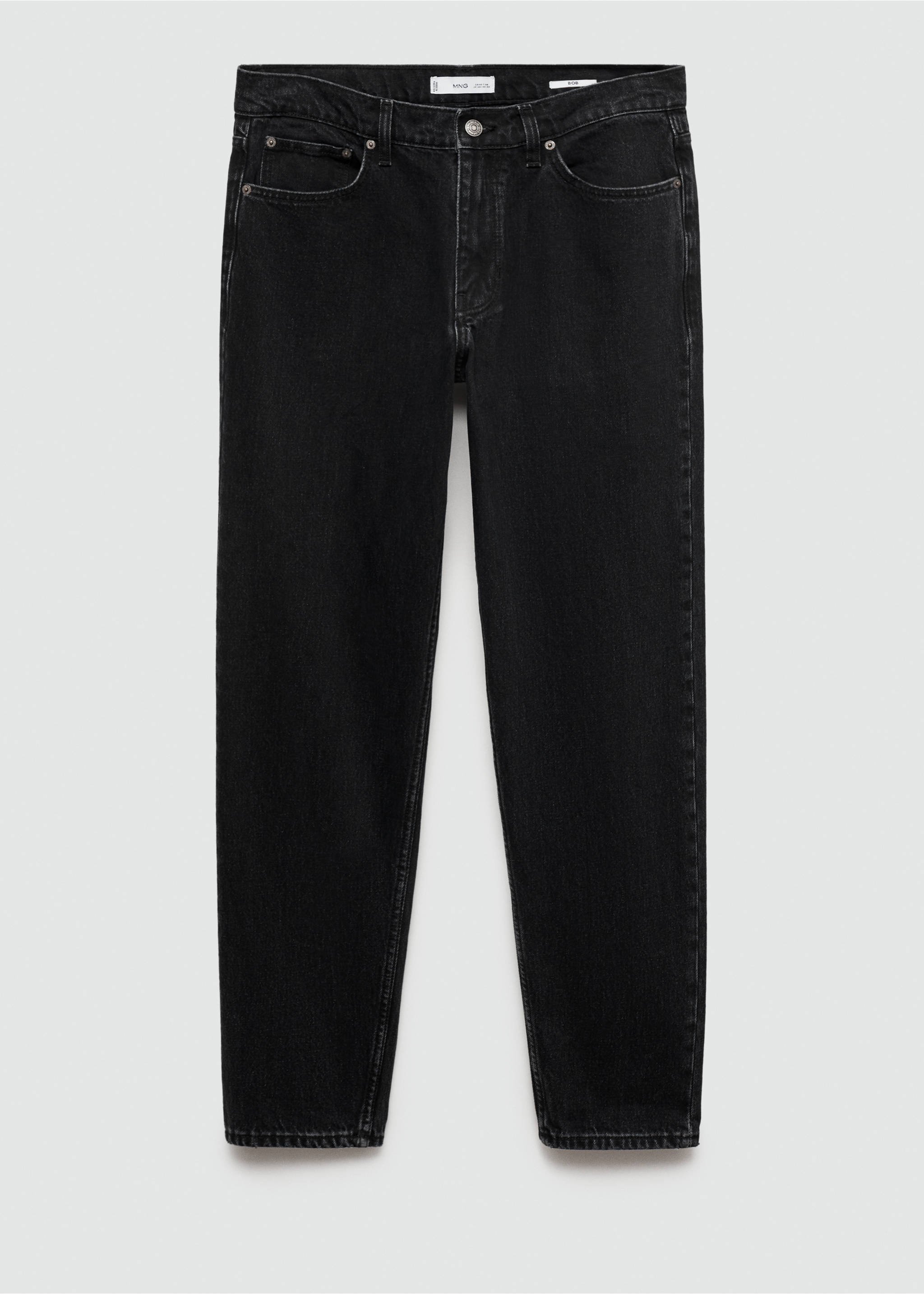 Džíny Bob regular fit - Zboží bez modelu, Black denim. Ref: 77054441-00.