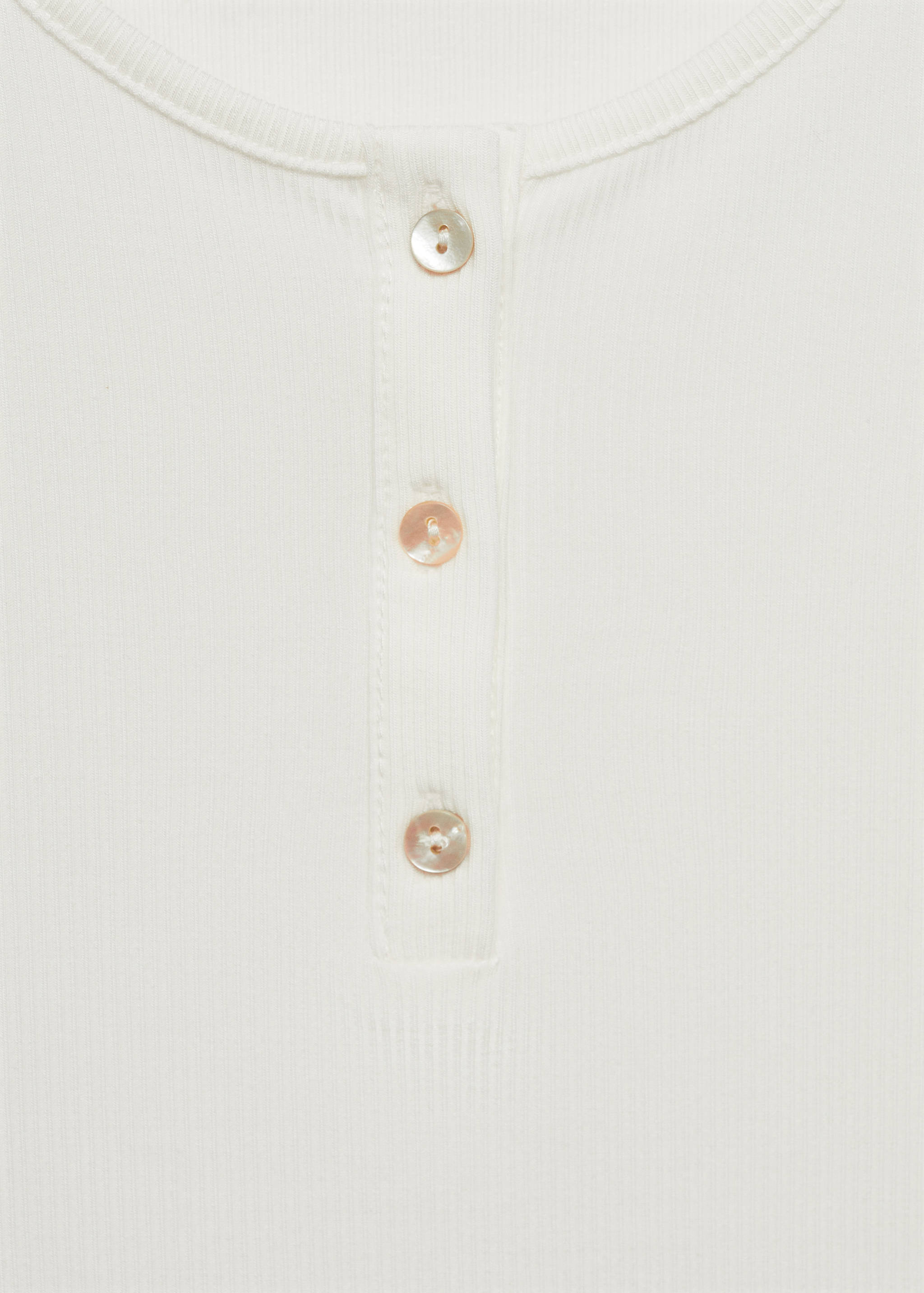 Buttoned lyocell t-shirt - Details of the article 8