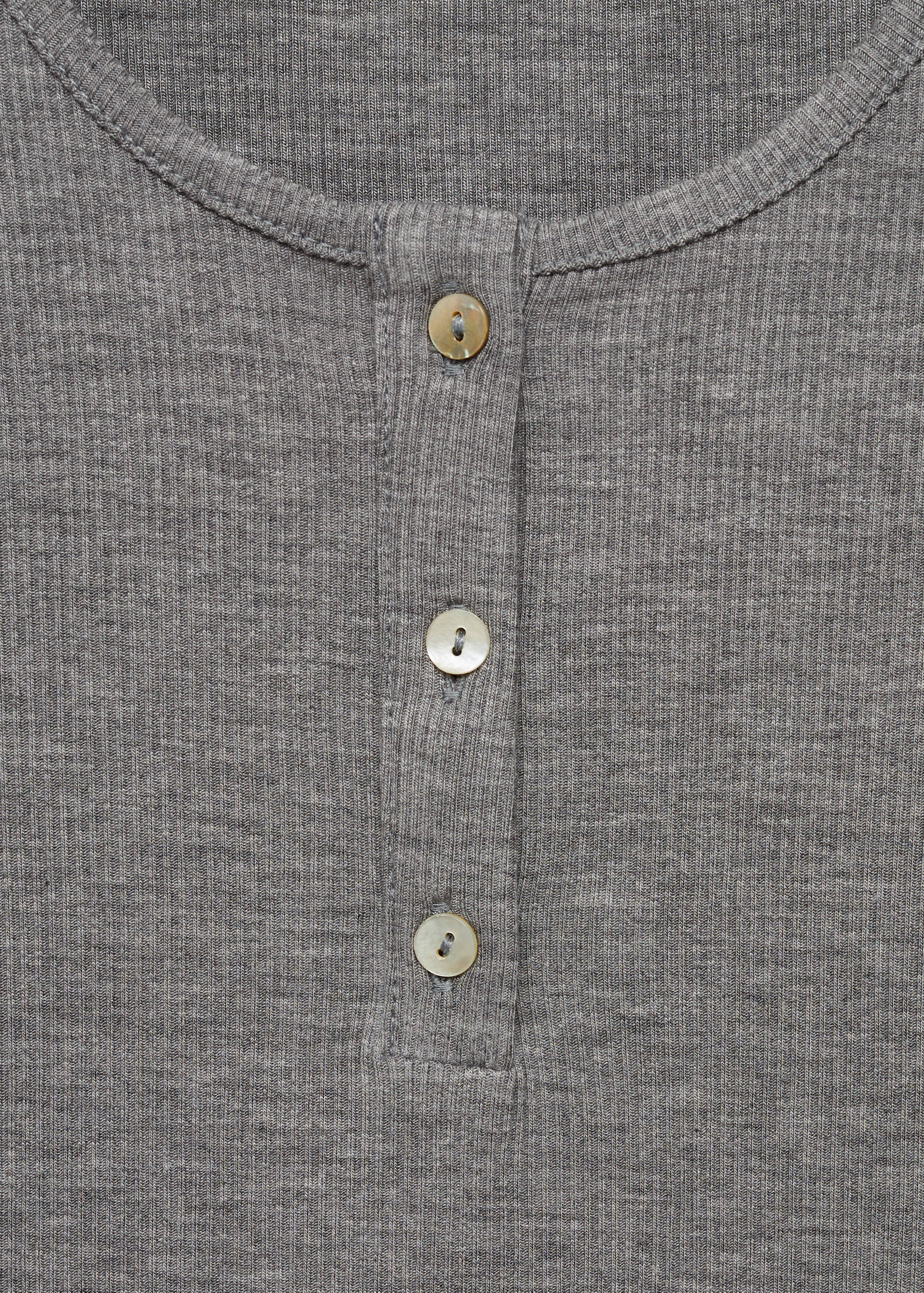 Buttoned lyocell t-shirt - Details of the article 8