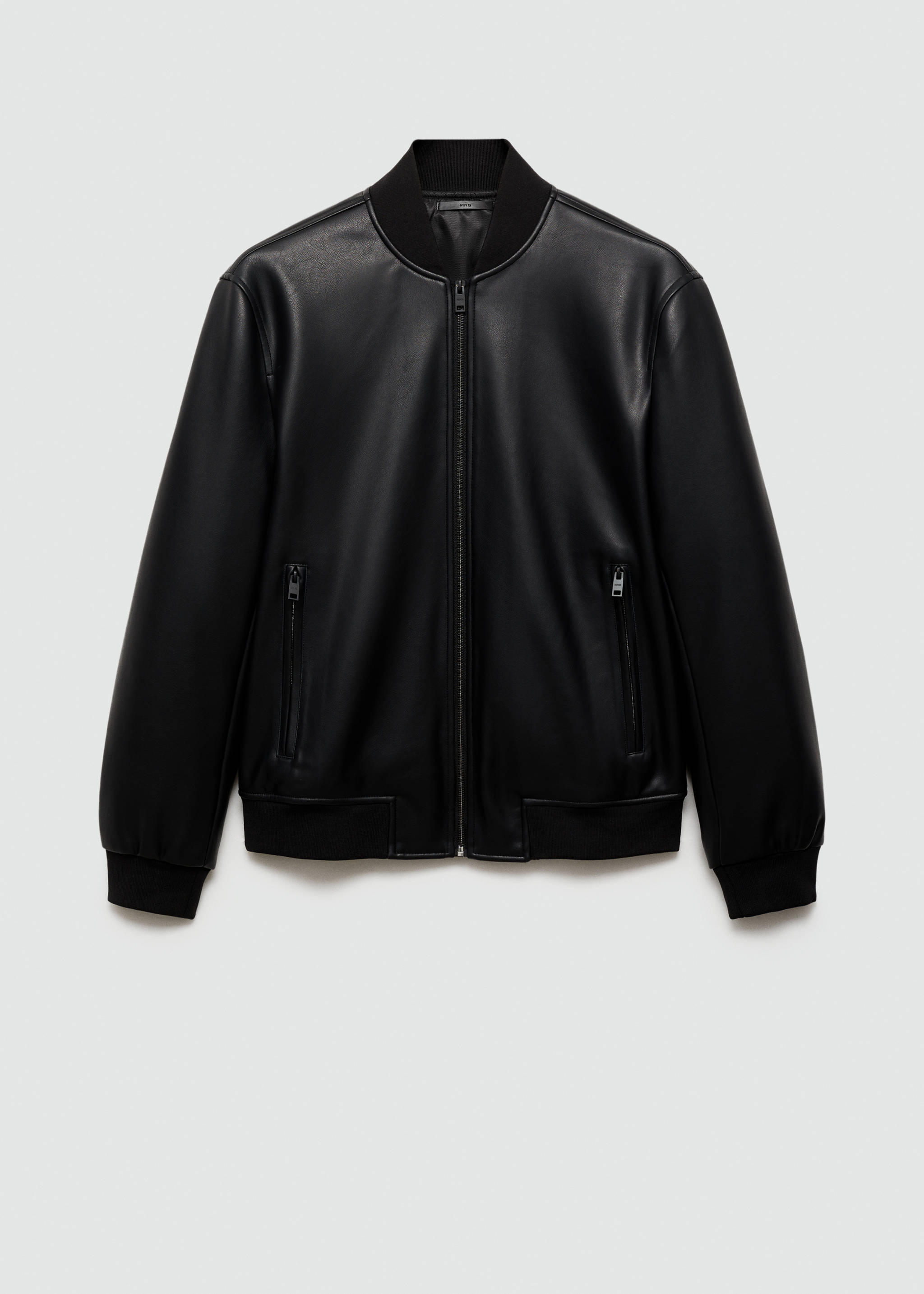 Faux-leather bomber jacket - Article without model