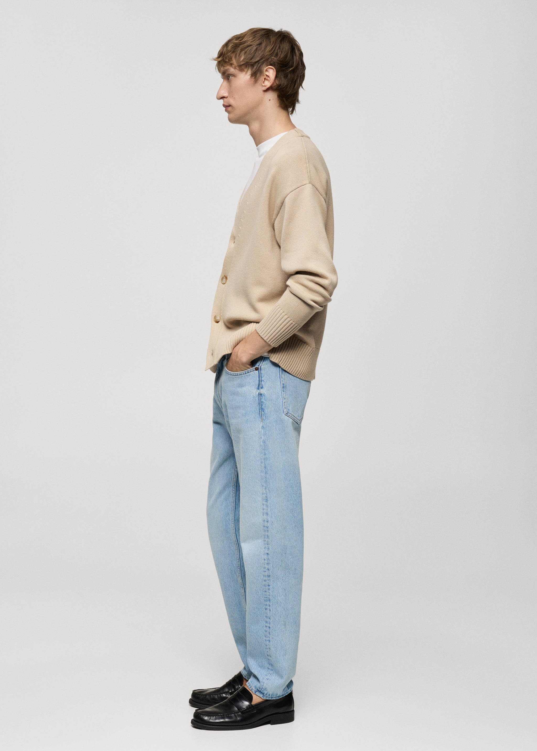 Gebreid katoenen vest met knopen - Detail van het artikel 2