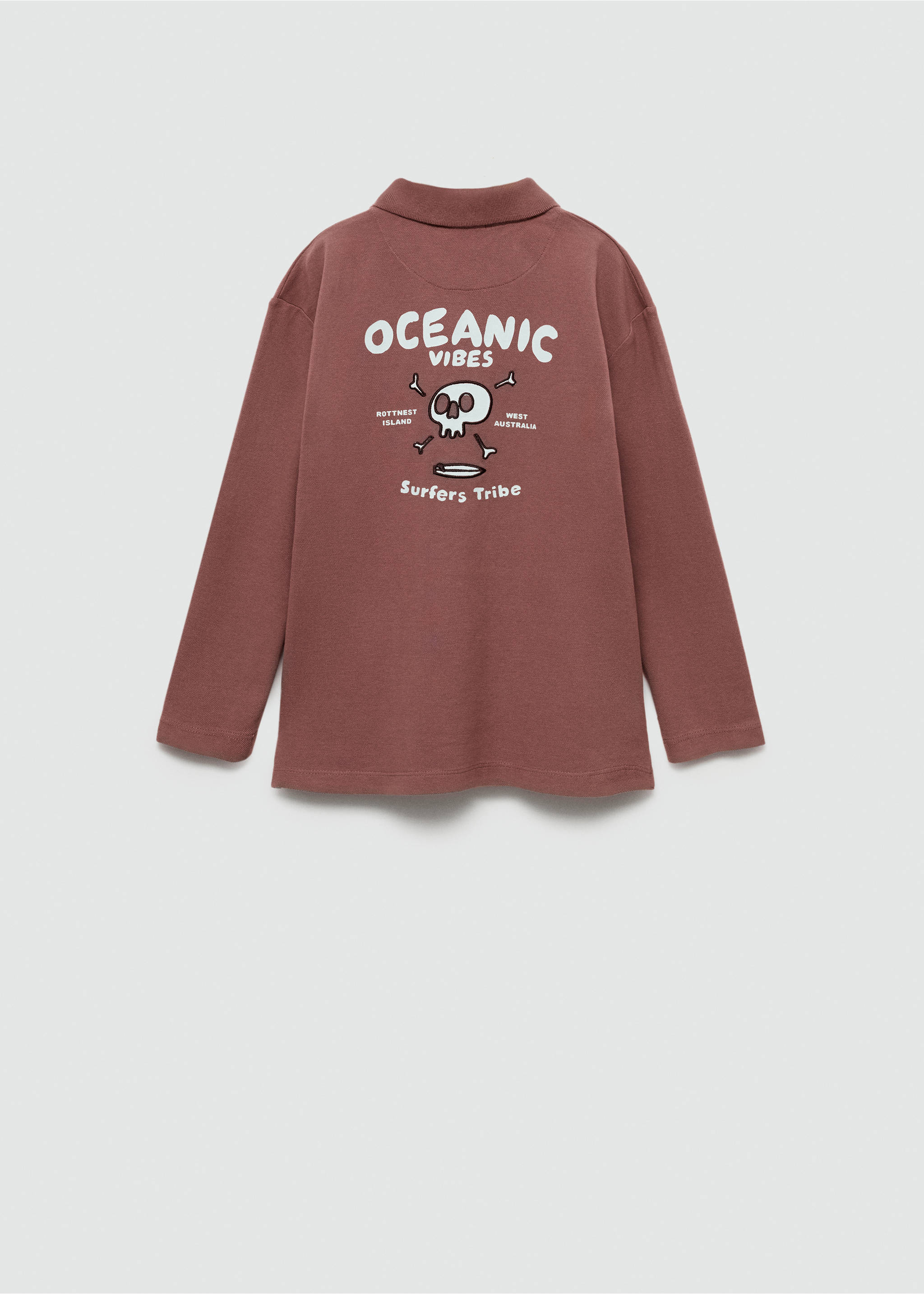 Polo detall brodat - Revers de l'article, Bordeus. Ref: 77054764-00.