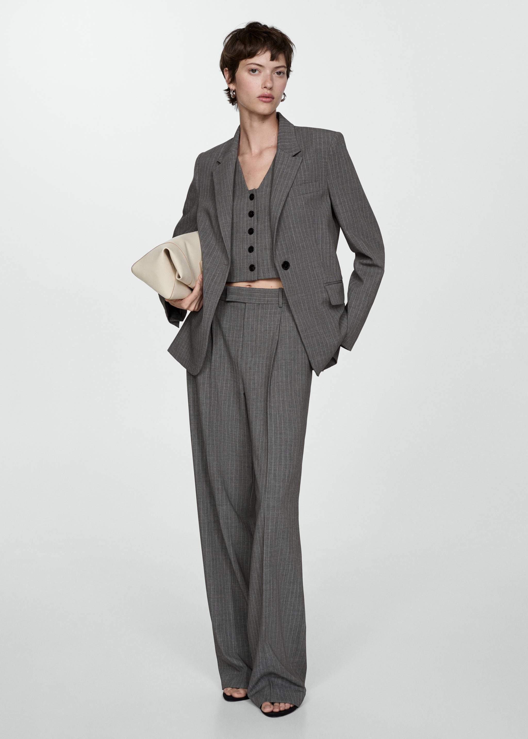 Pinstriped suit vest - General plane
