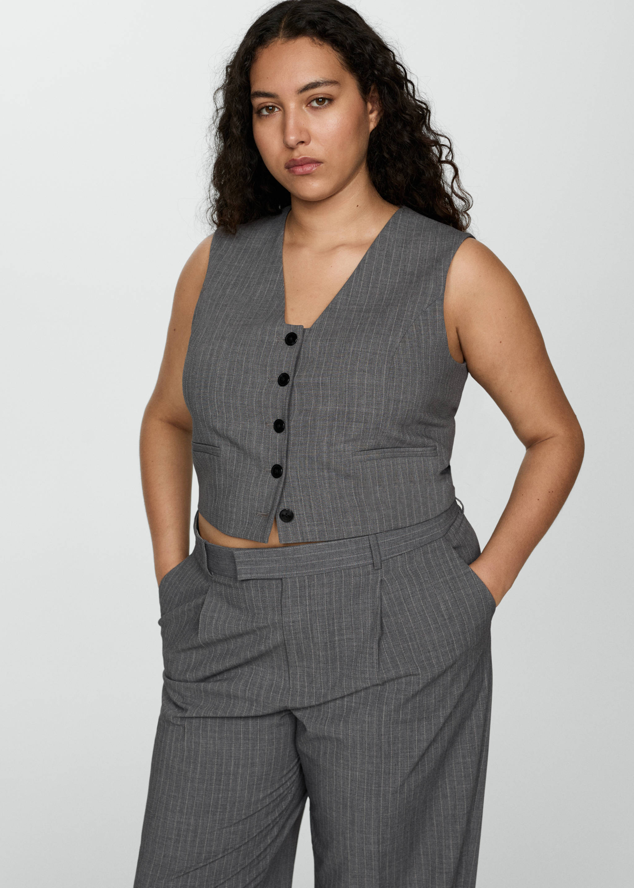 Pinstriped suit vest - Details of the article 5