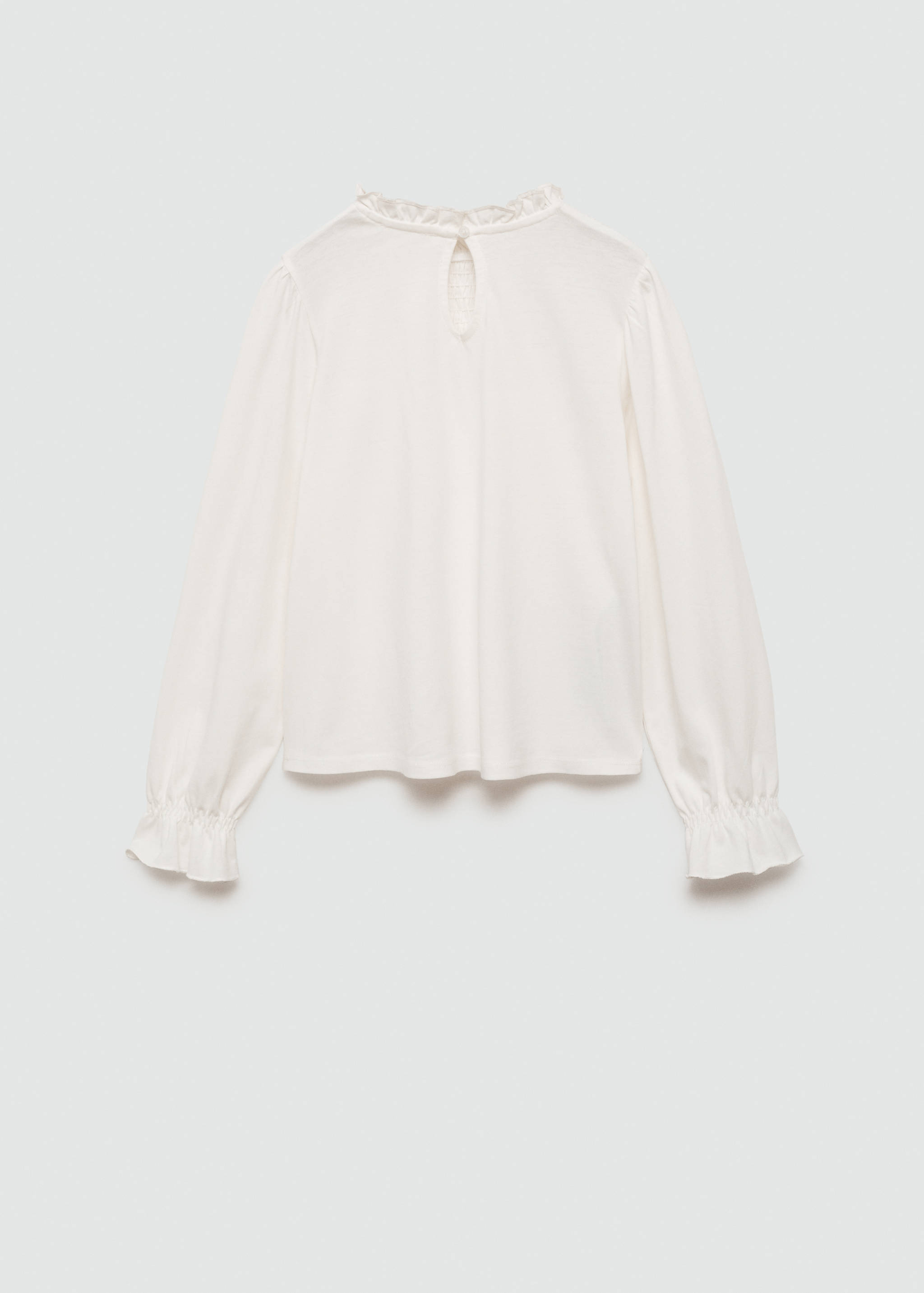 T-shirt with gathered details - Reverse of the article