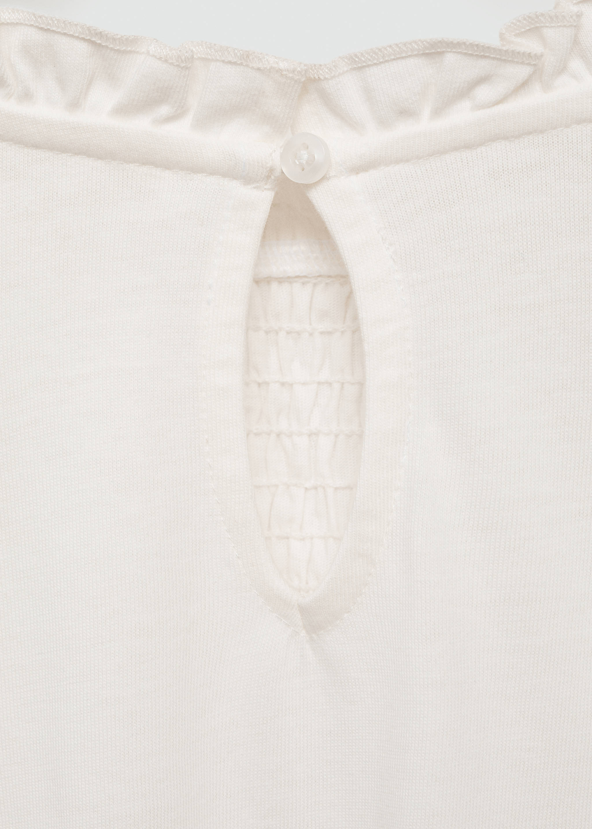 T-shirt with gathered details - Details of the article 0