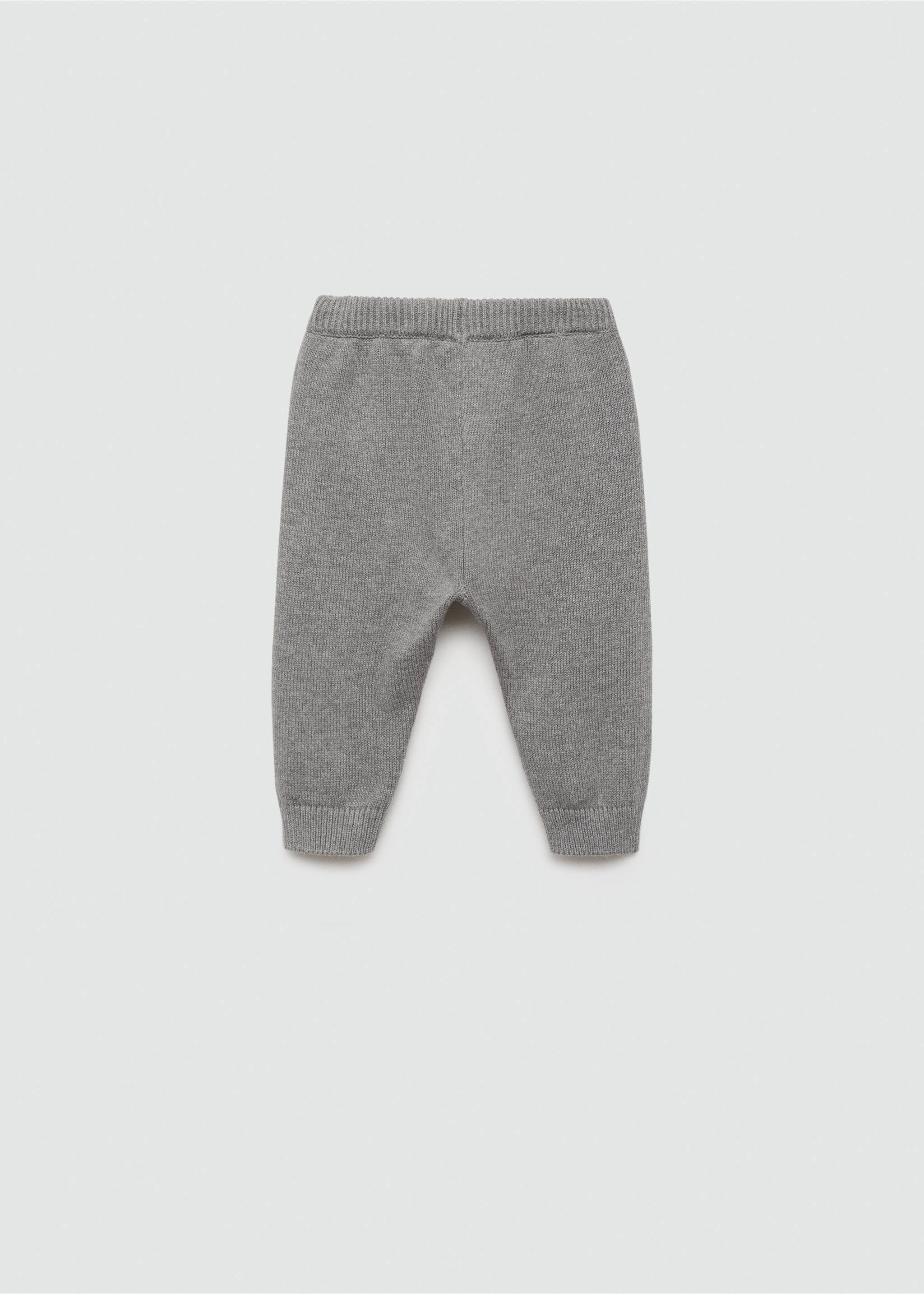 Pantaloni jogger din tricot - Spatele articolului, Gri mediu. Ref: 77054772-00.