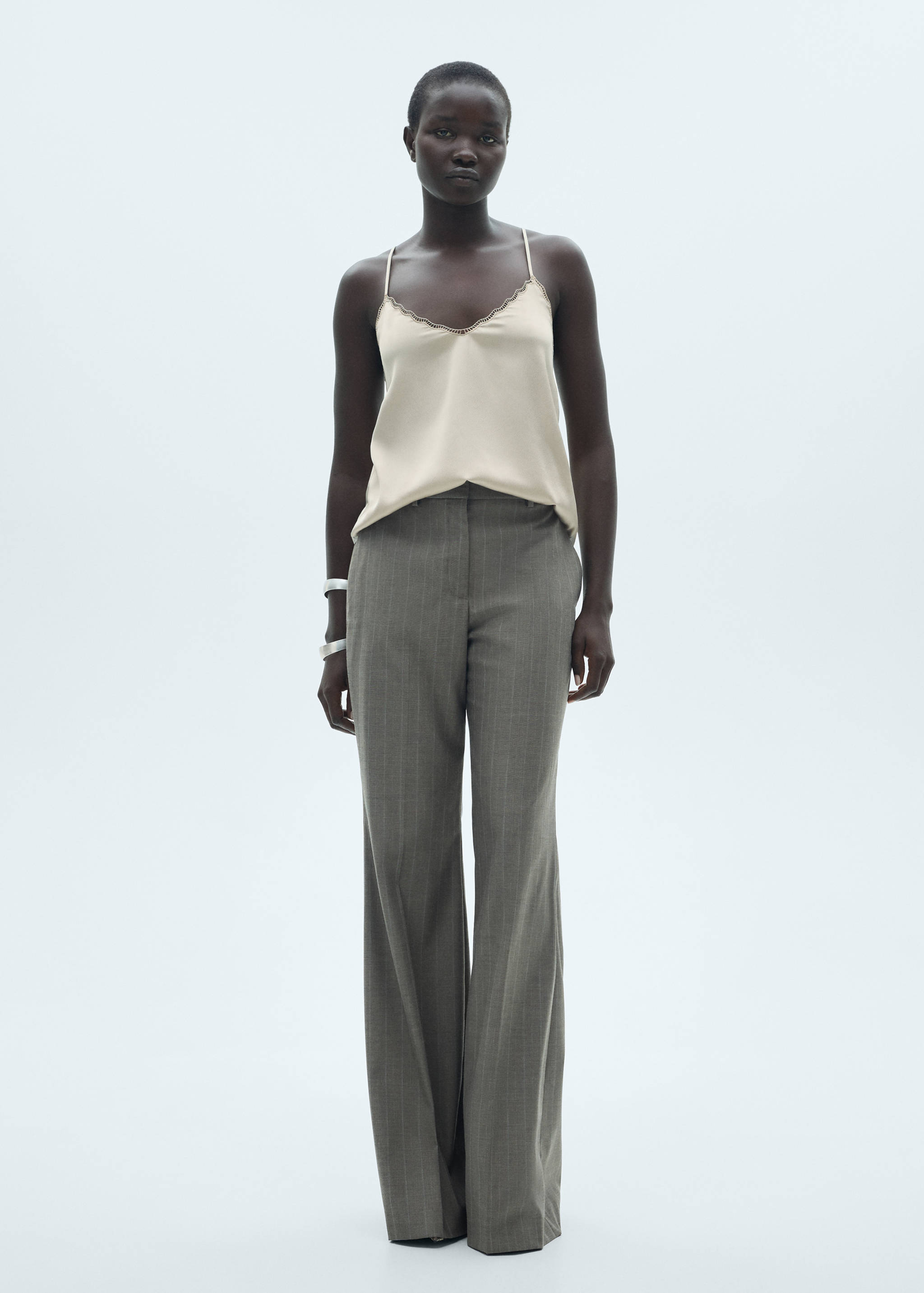 Satin lace top - General plane