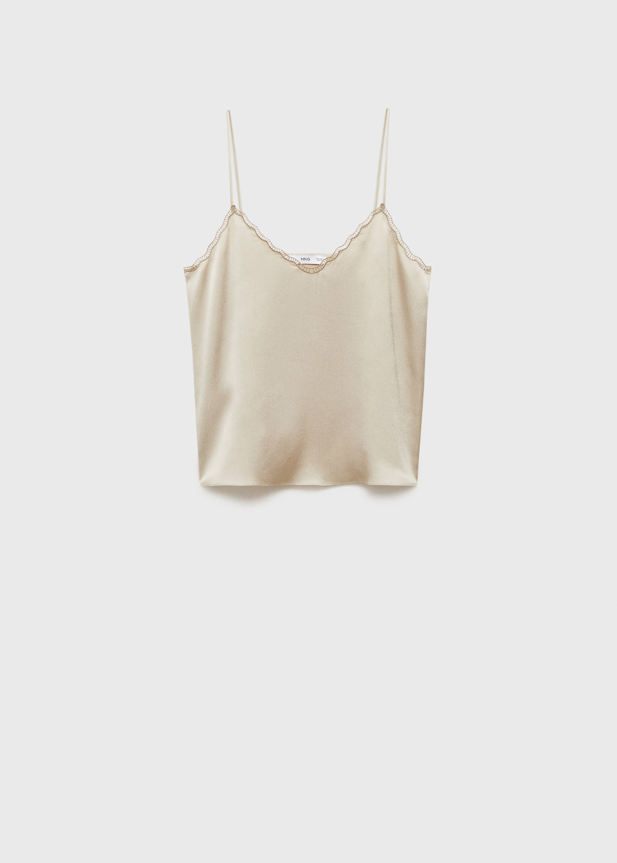 Satin lace top - Article without model