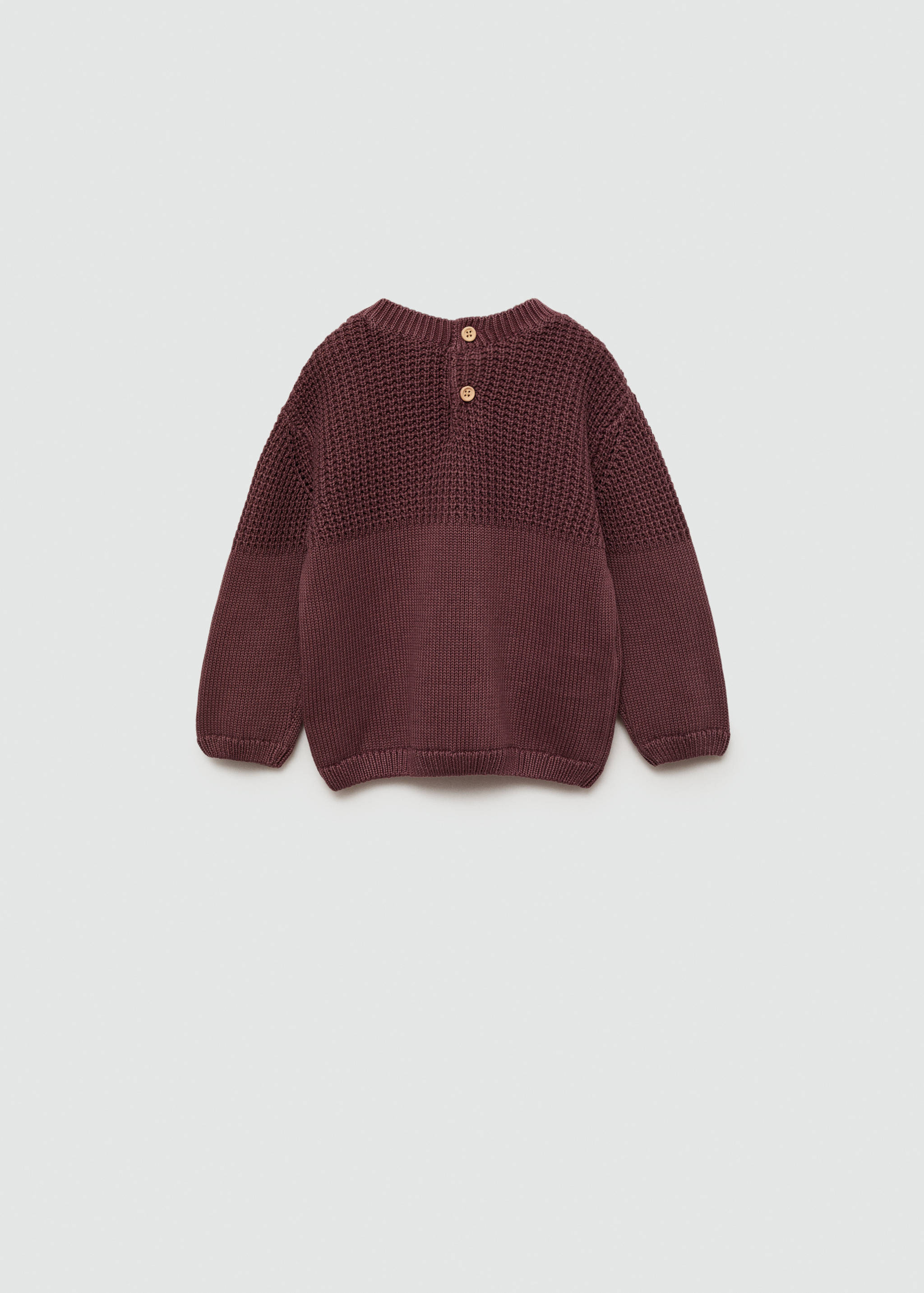 Pull-over combiné maille - Verso de l’article