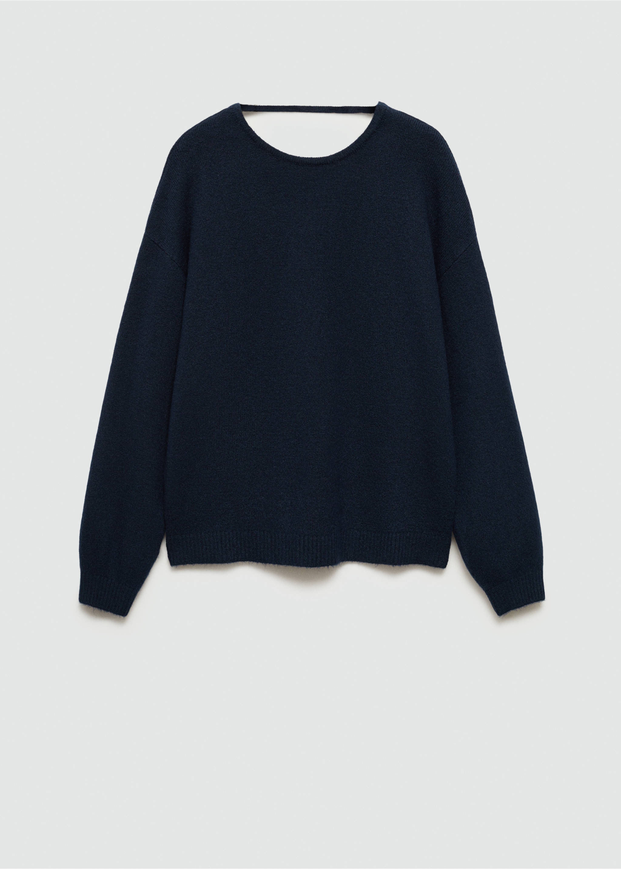 Back vent sweater - Article without model, Dark Navy. Ref: 77054782-00.