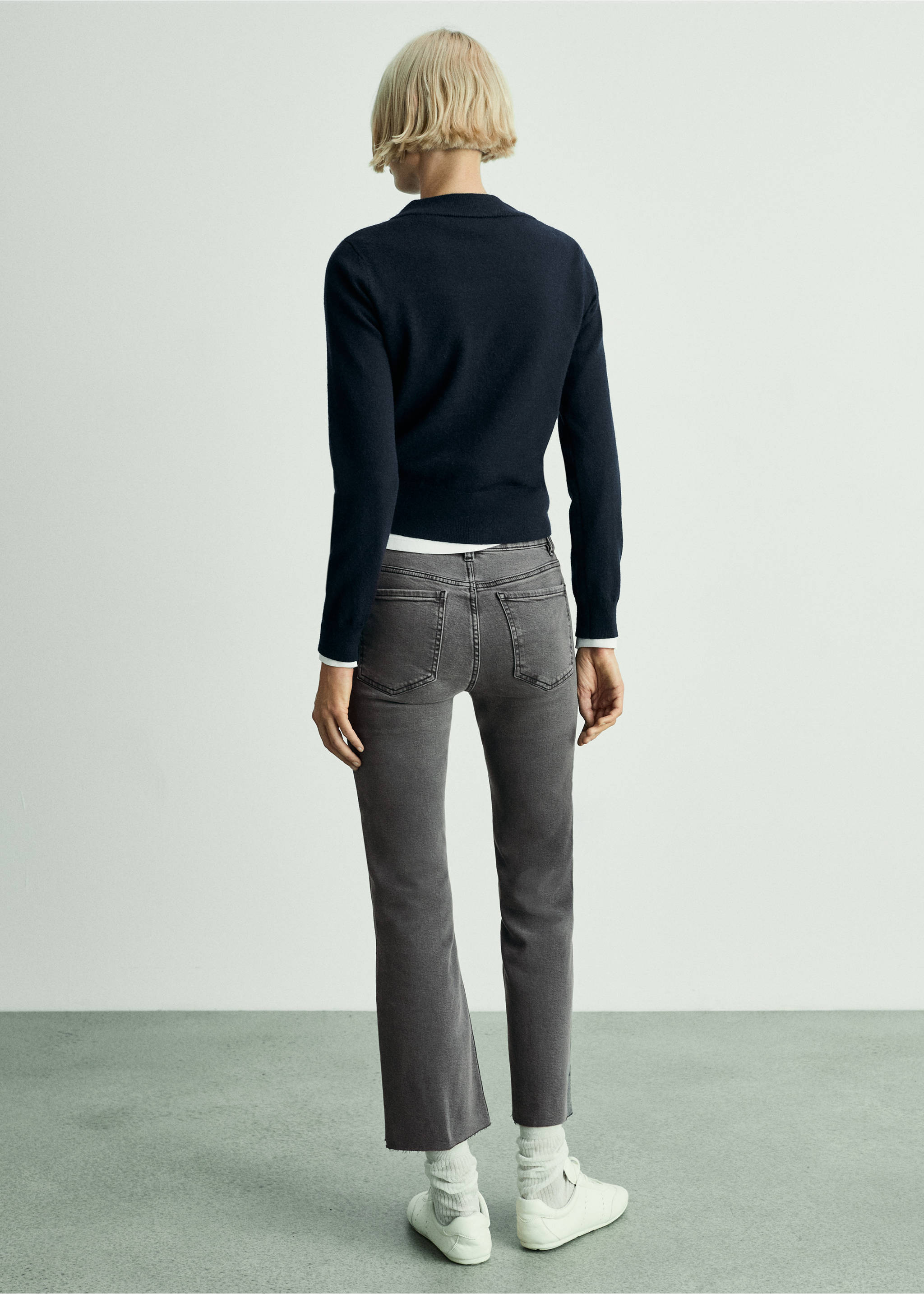 Jean Sienna flare crop - Verso de l’article, Gris denim. Ref: 77054785-00.