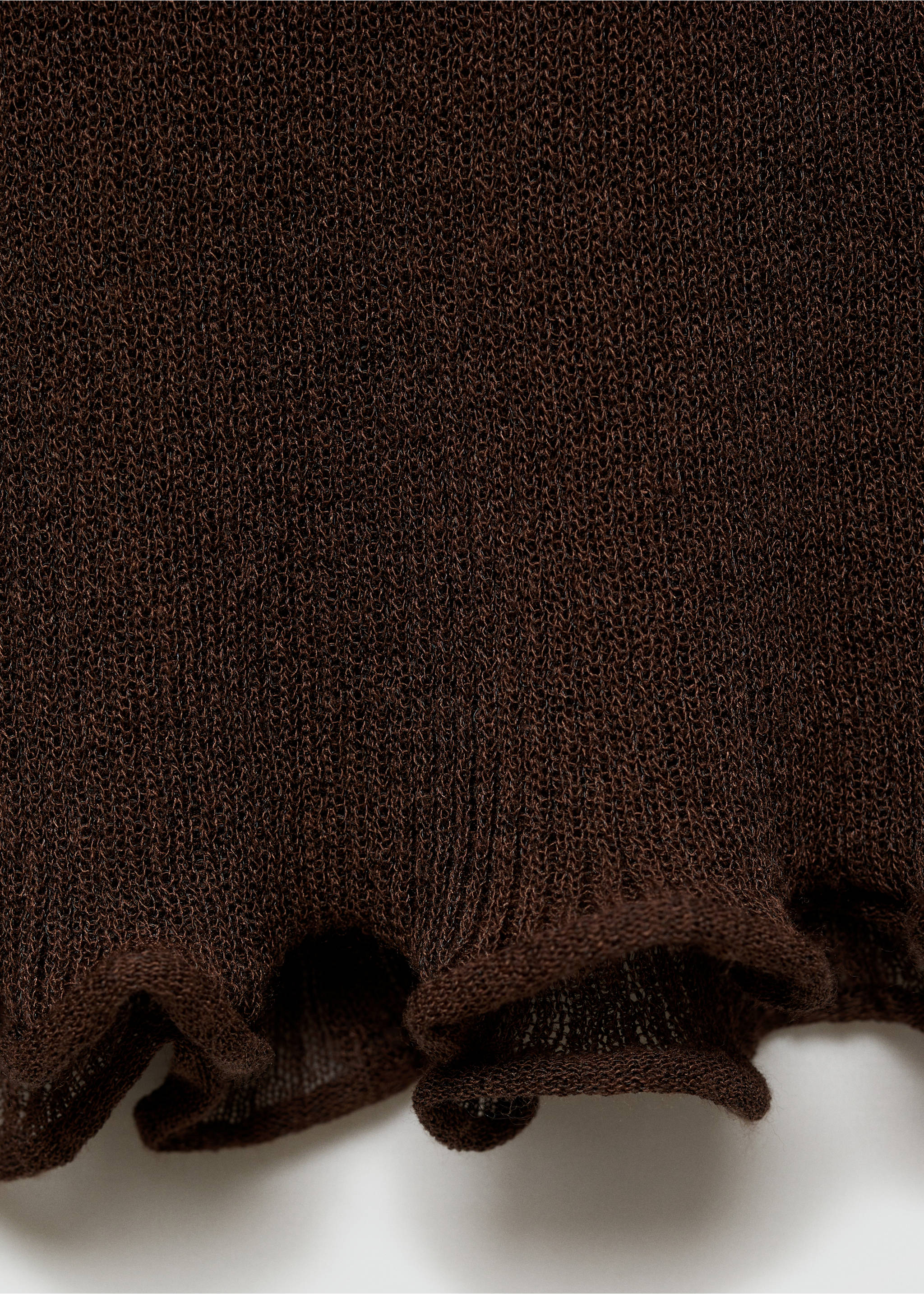 Flared knitted trousers - Details of the article 0, Brown. Ref: 77054791-00.