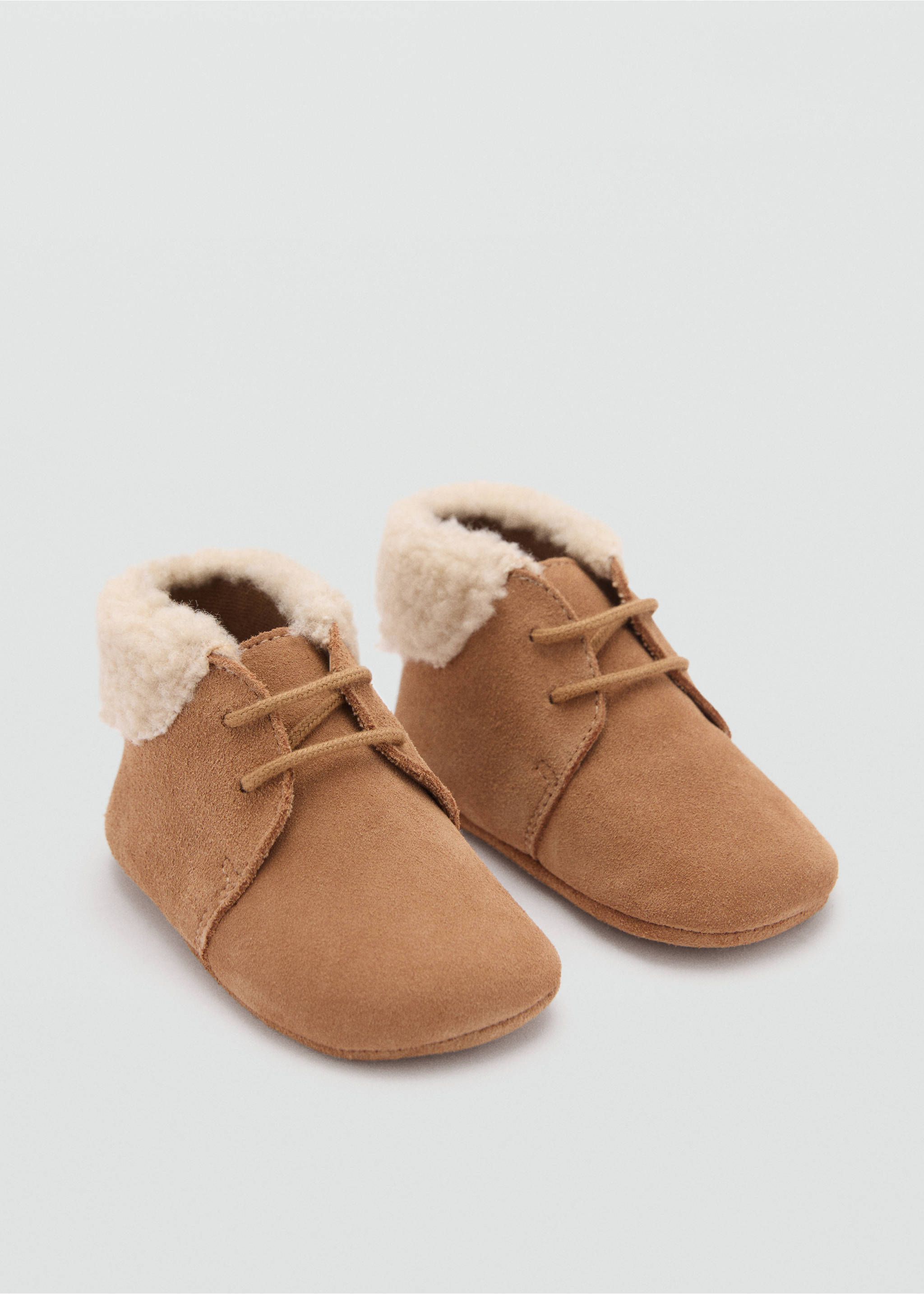 Fur leather boots - Medium plane, Sand. Ref: 77054795-00.