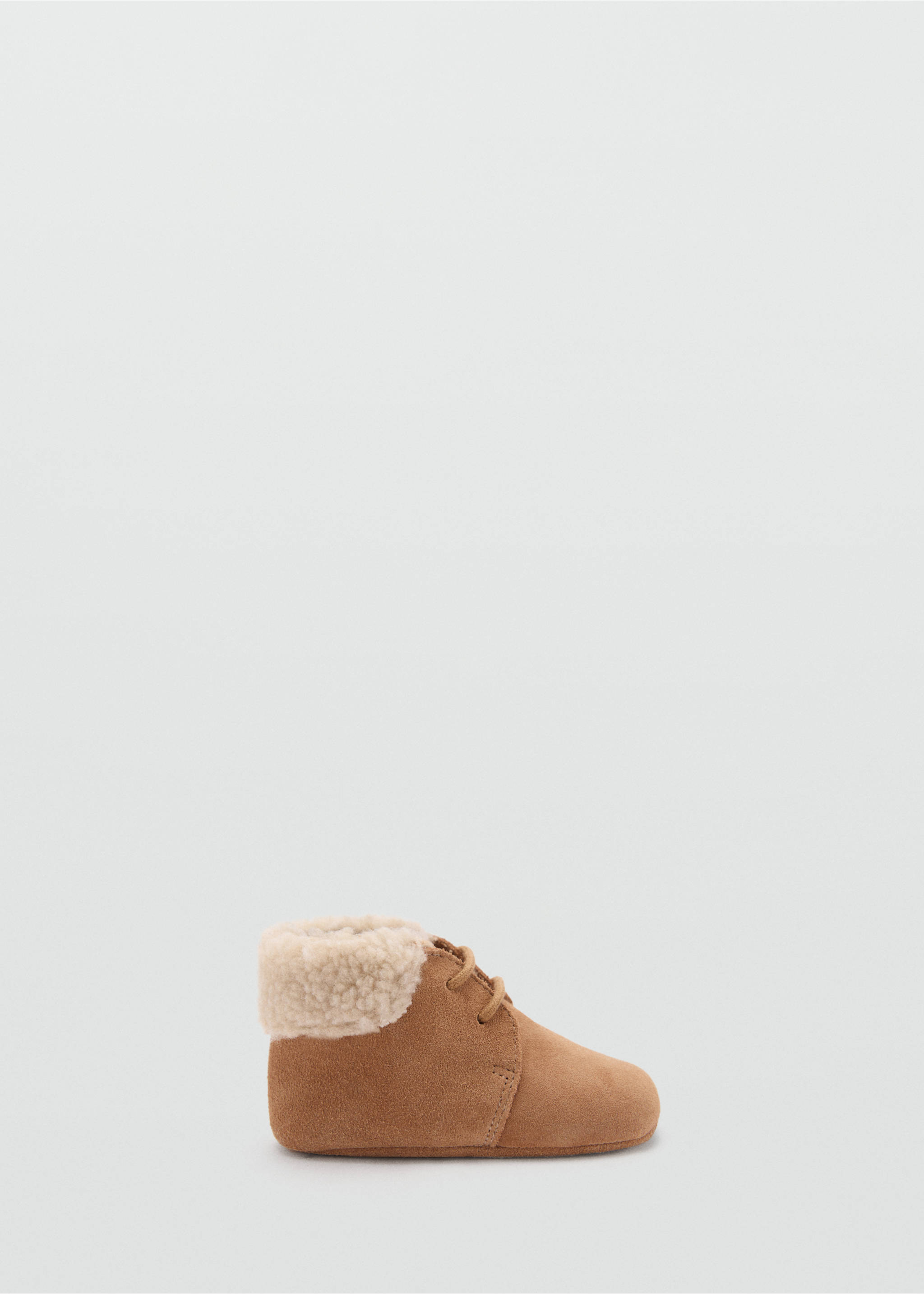Fur leather boots - Article without model, Sand. Ref: 77054795-00.