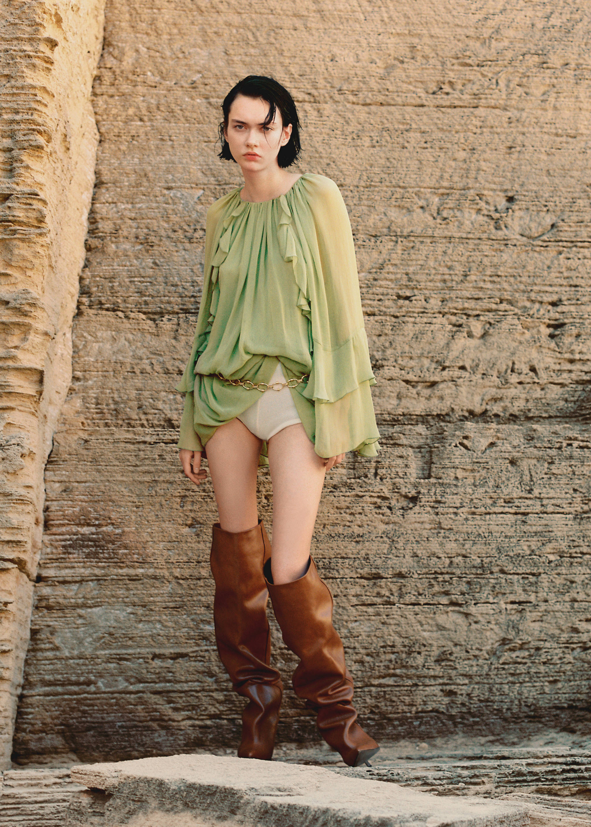 Rüschenkleid aus Chiffon - Detail des Artikels 6