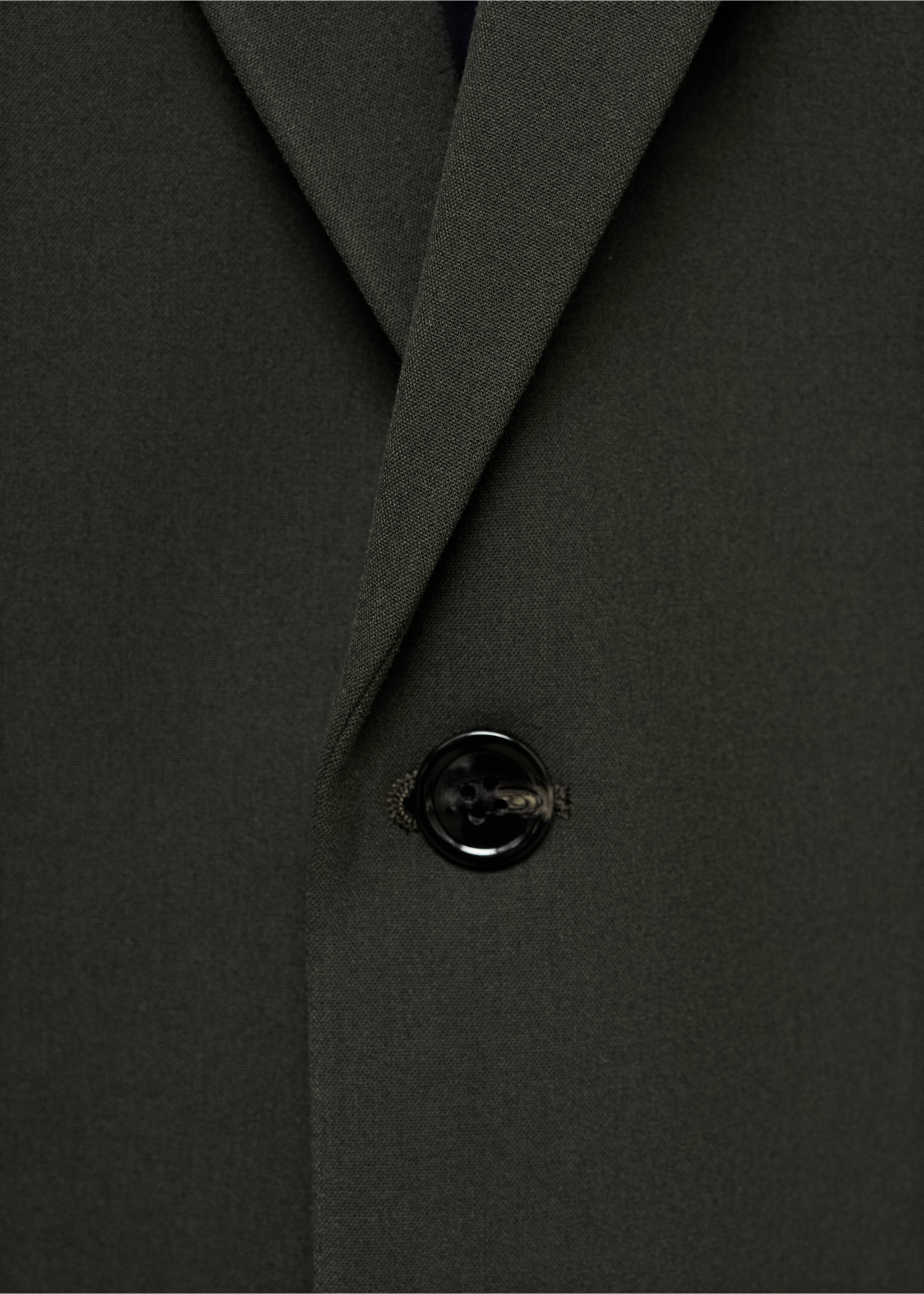 Slim Fit-Anzugjacke aus Comfort-Stretch-Gewebe - Detail des Artikels 8, Grün. Ref: 77055147-00.