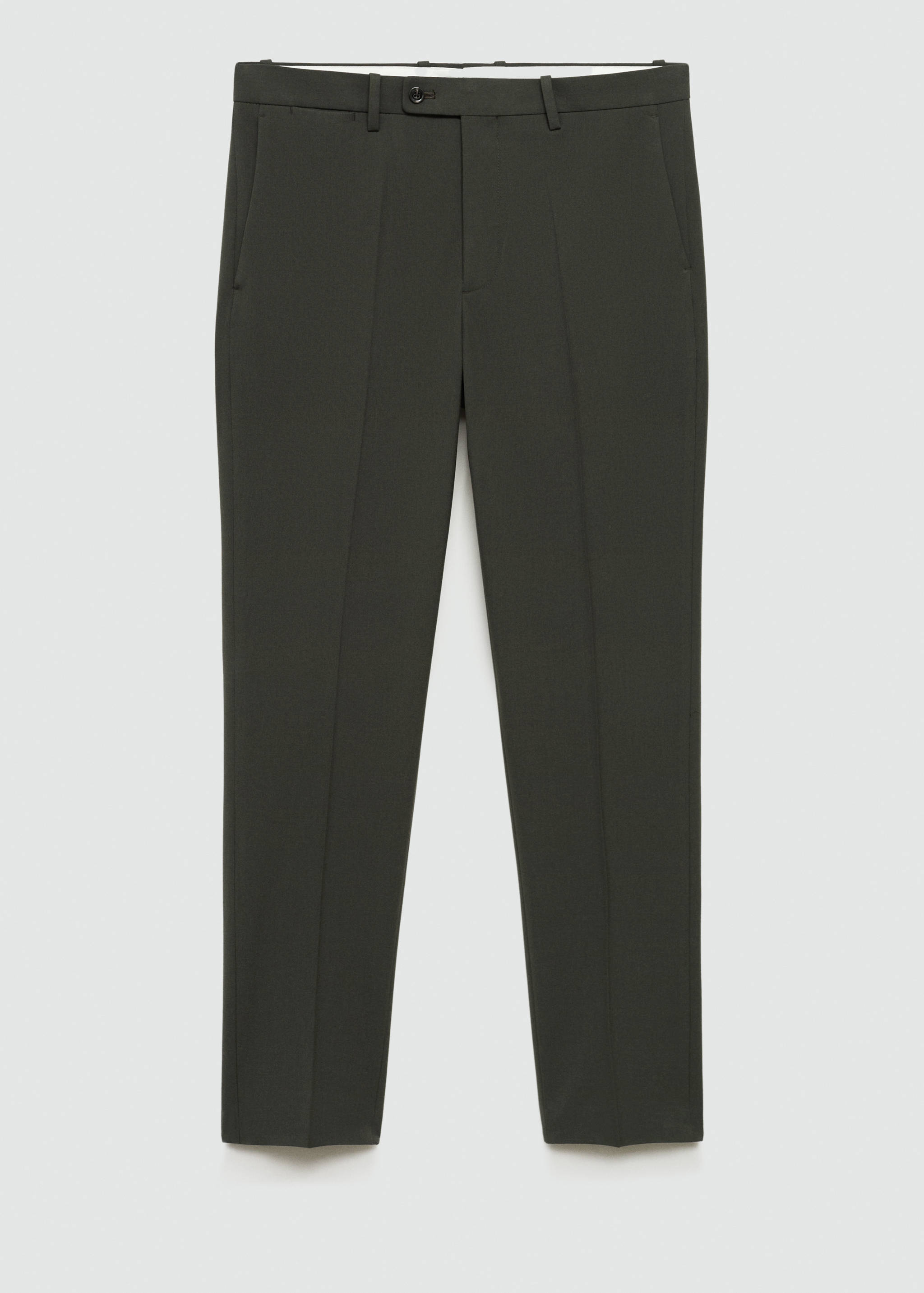 Stretch-fabric slim-fit suit trousers - Article without model