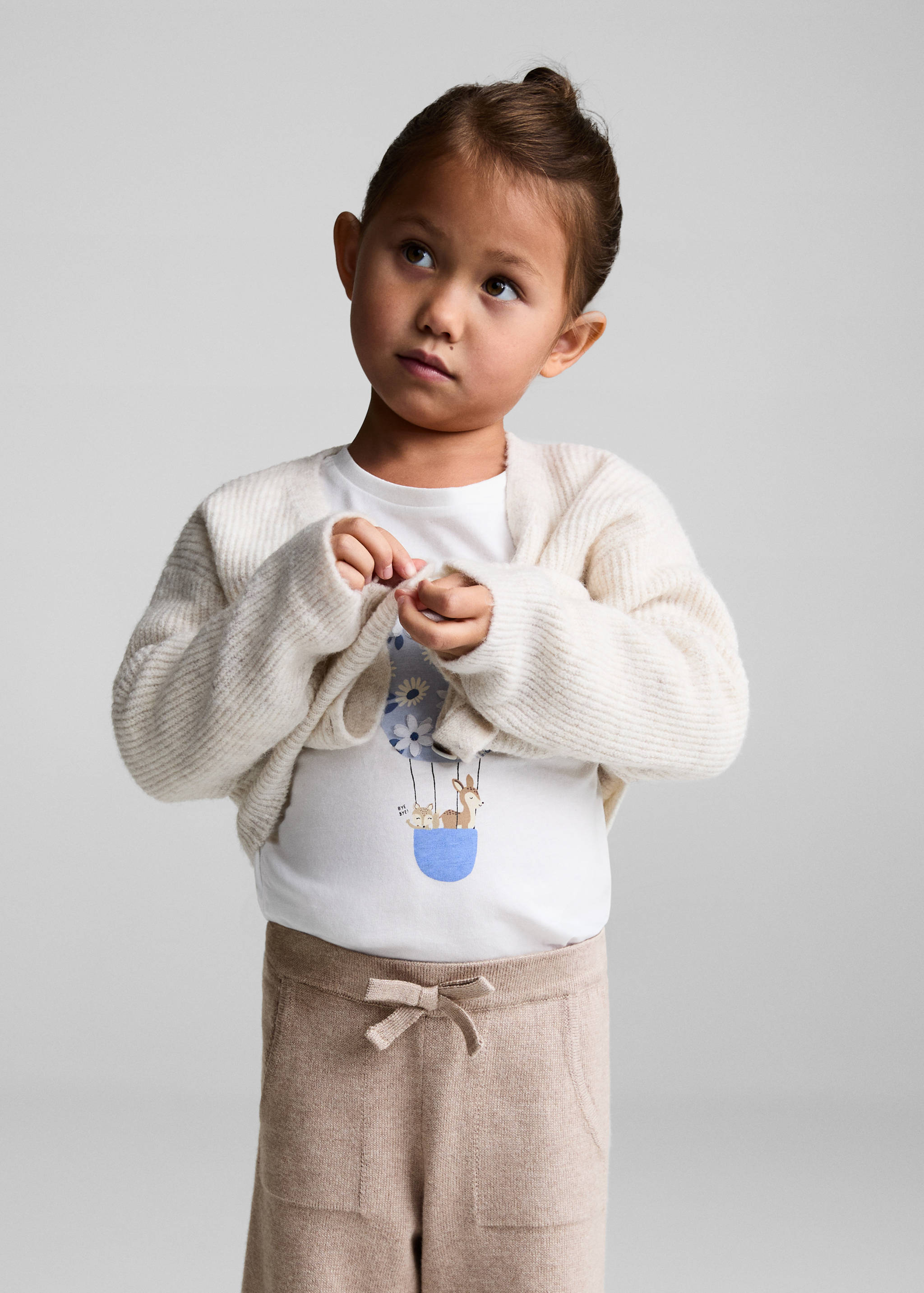 Knitted culotte trousers - Medium plane