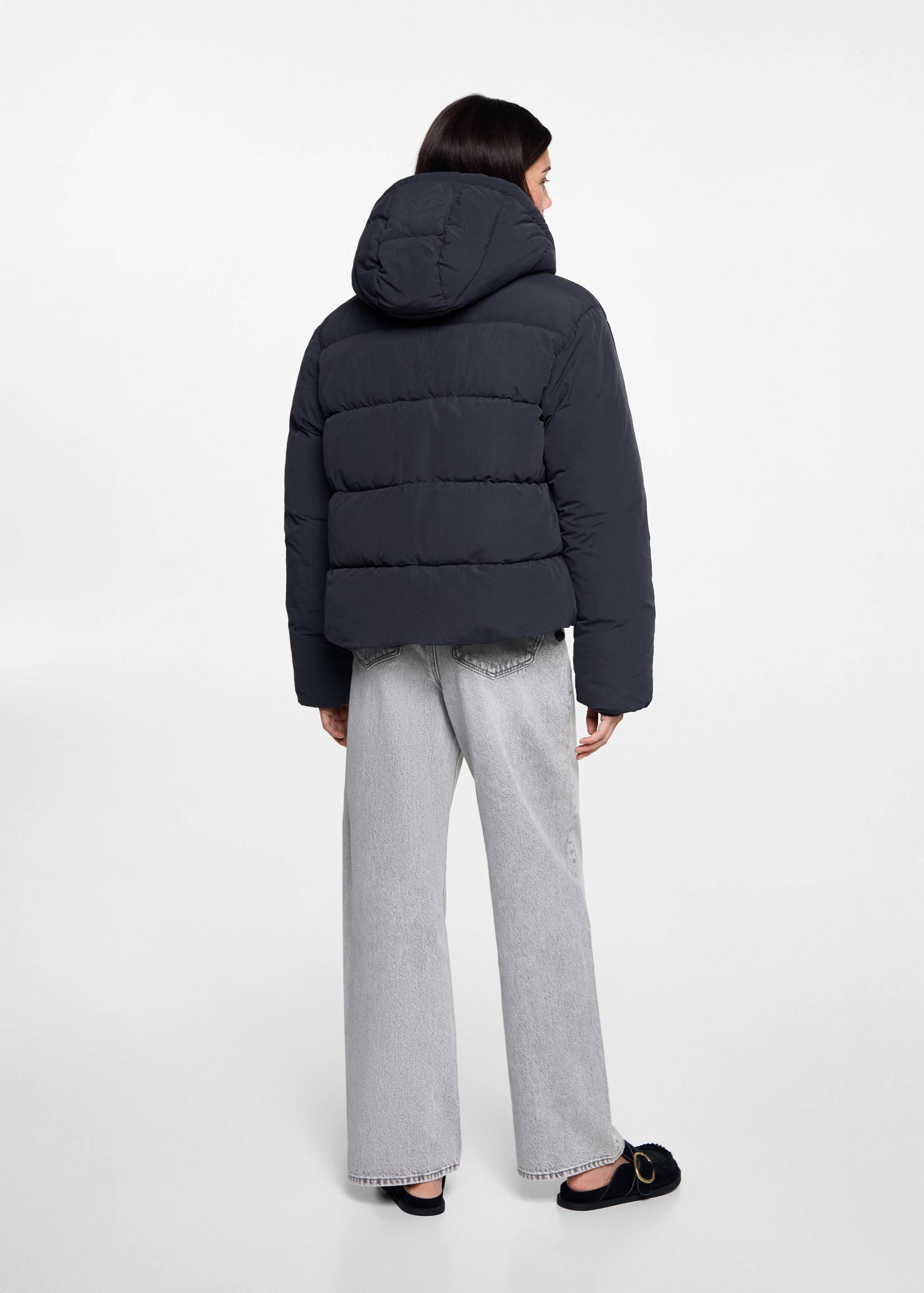 Short quilted anorak - Reverse of the article