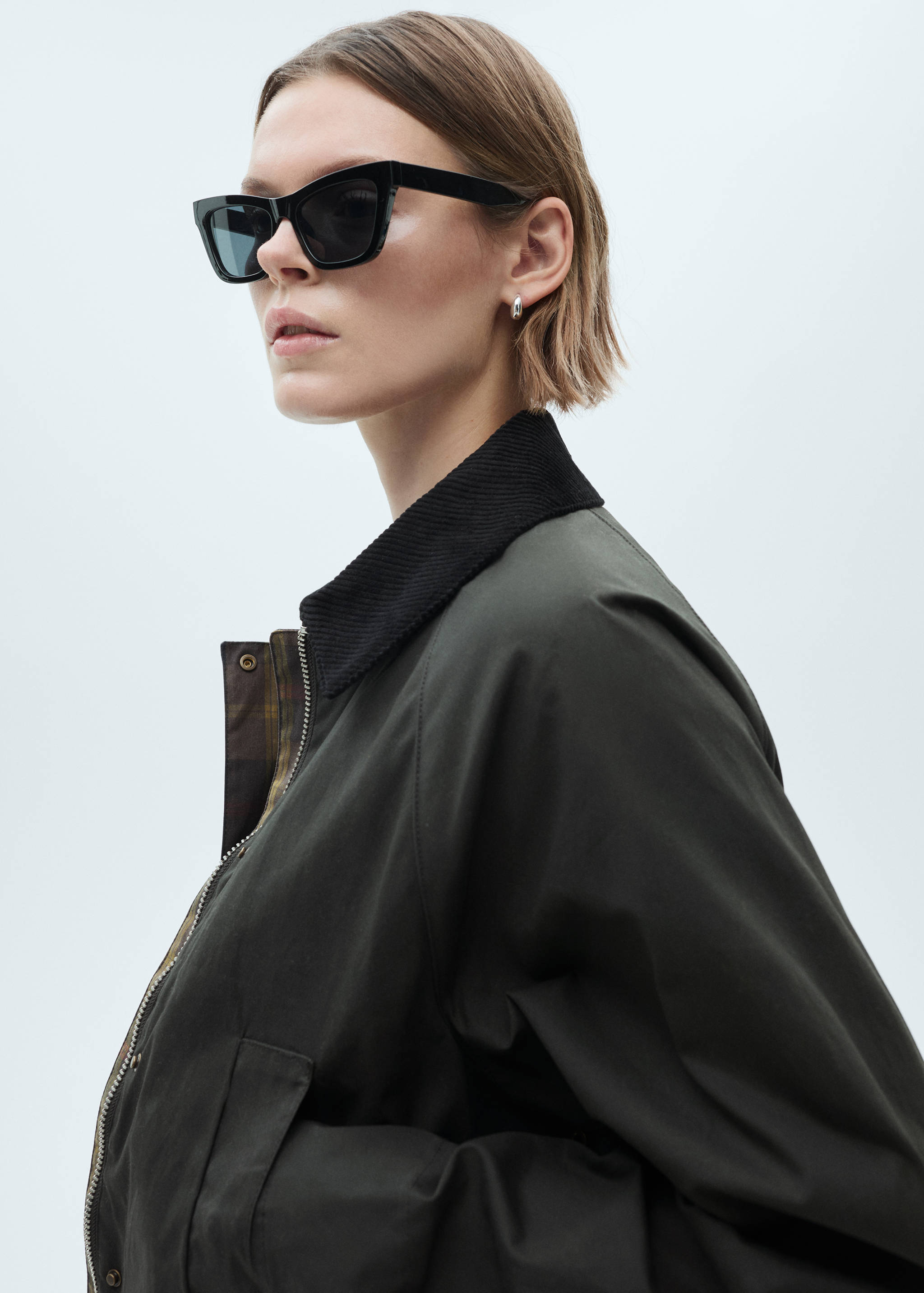 Parka efecto encerado corta - Detalle del artículo 1