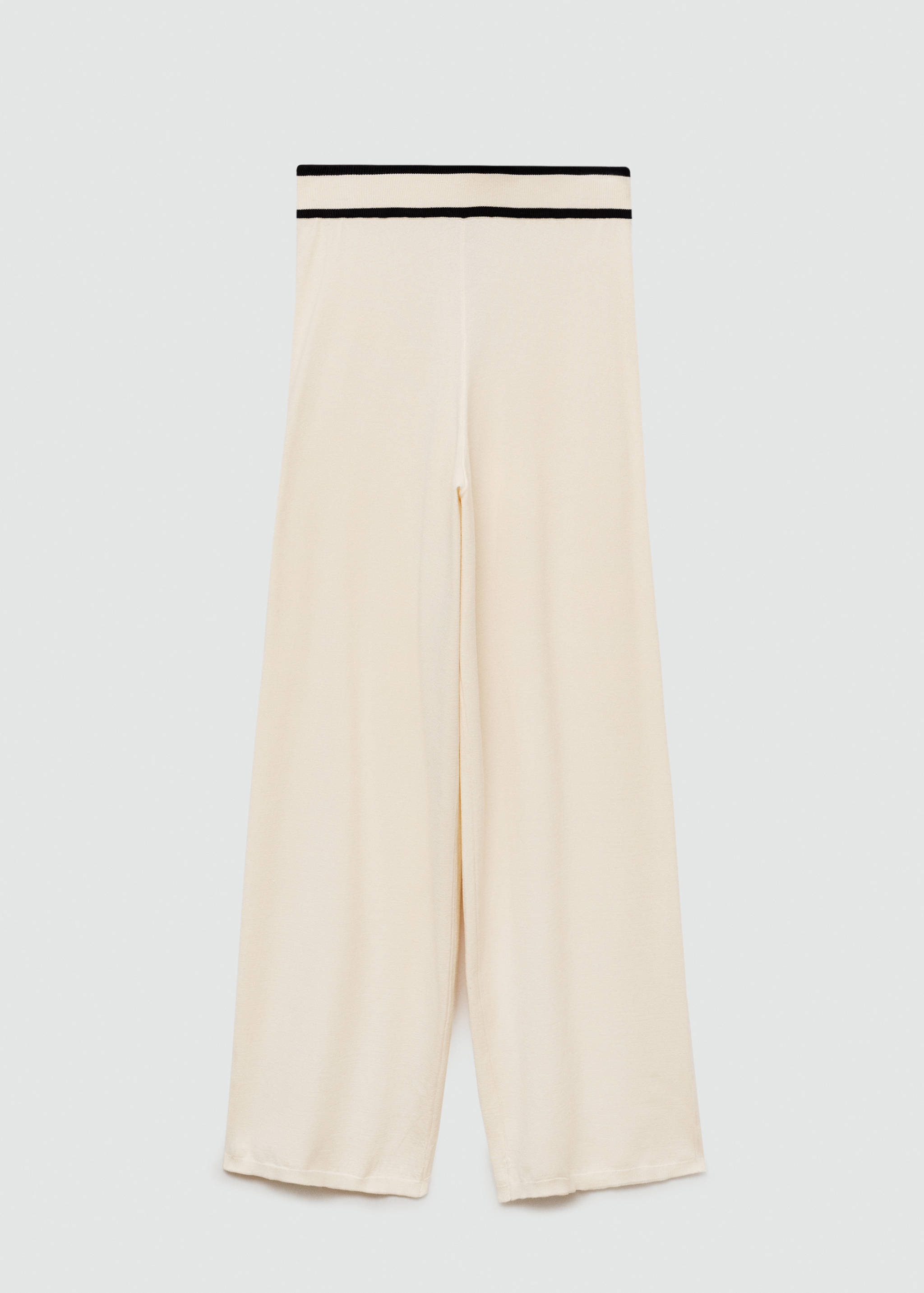 Straight knitted trousers - Article without model