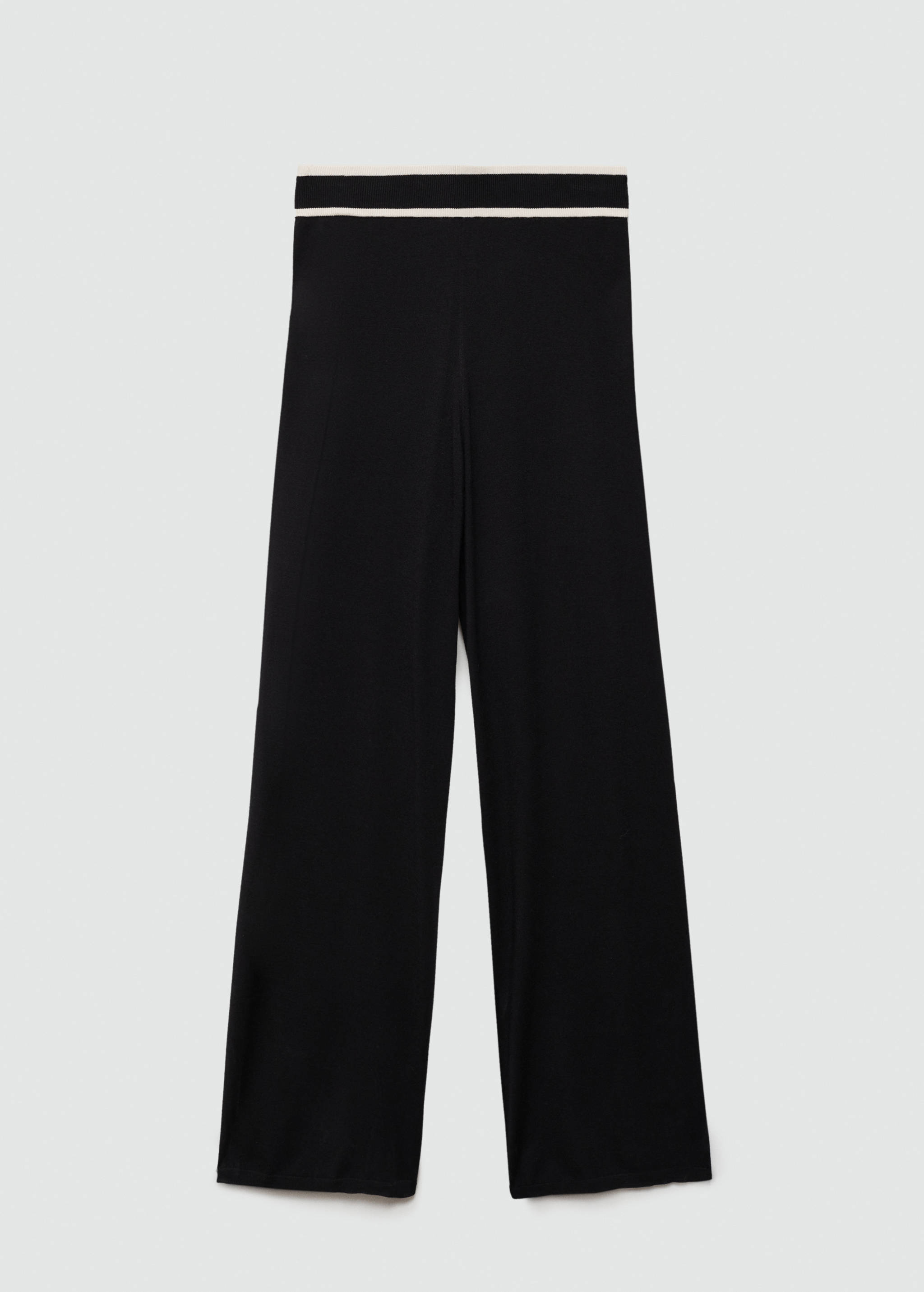Straight knitted trousers - Article without model