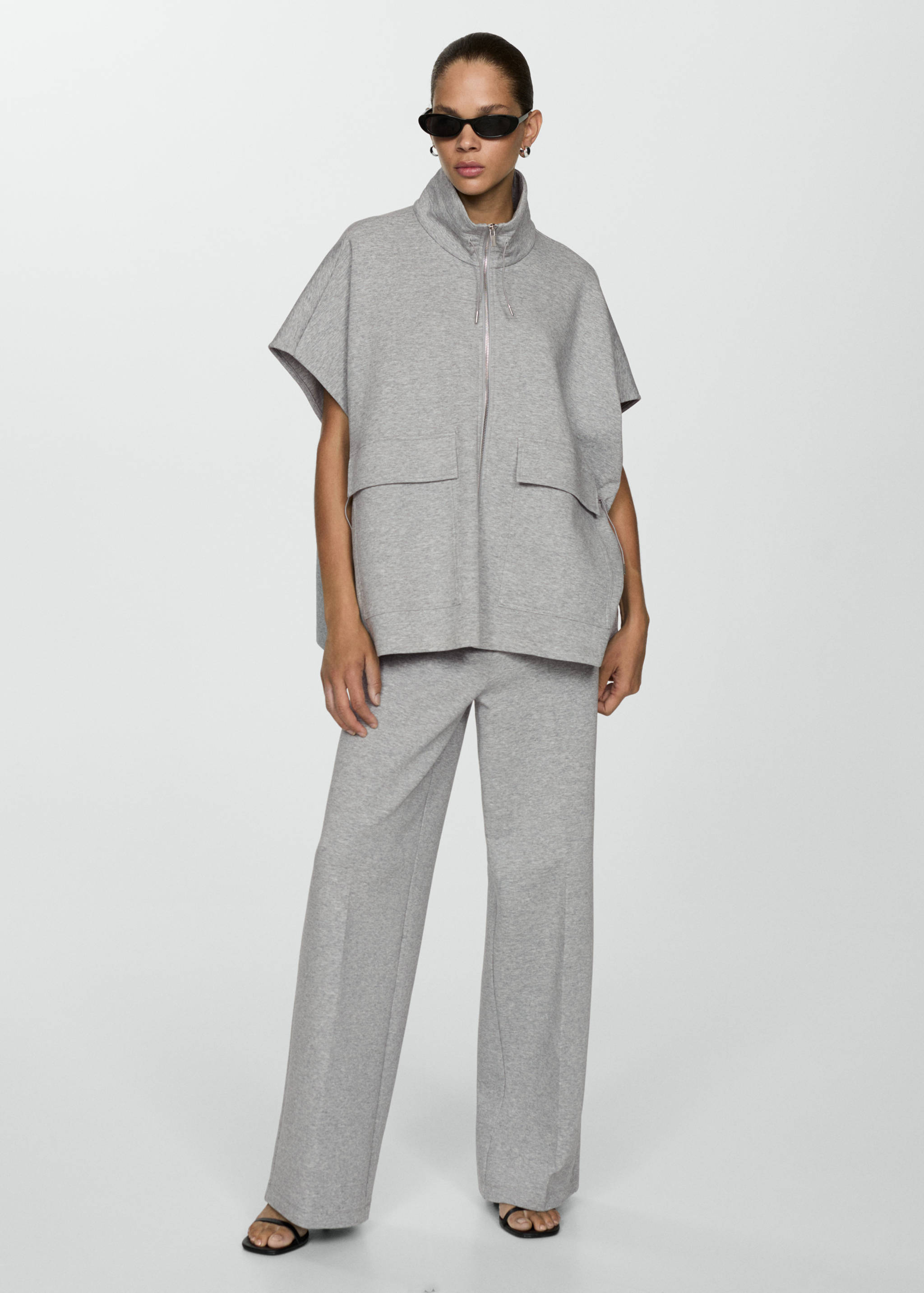 High-rise wide leg trousers - General plane