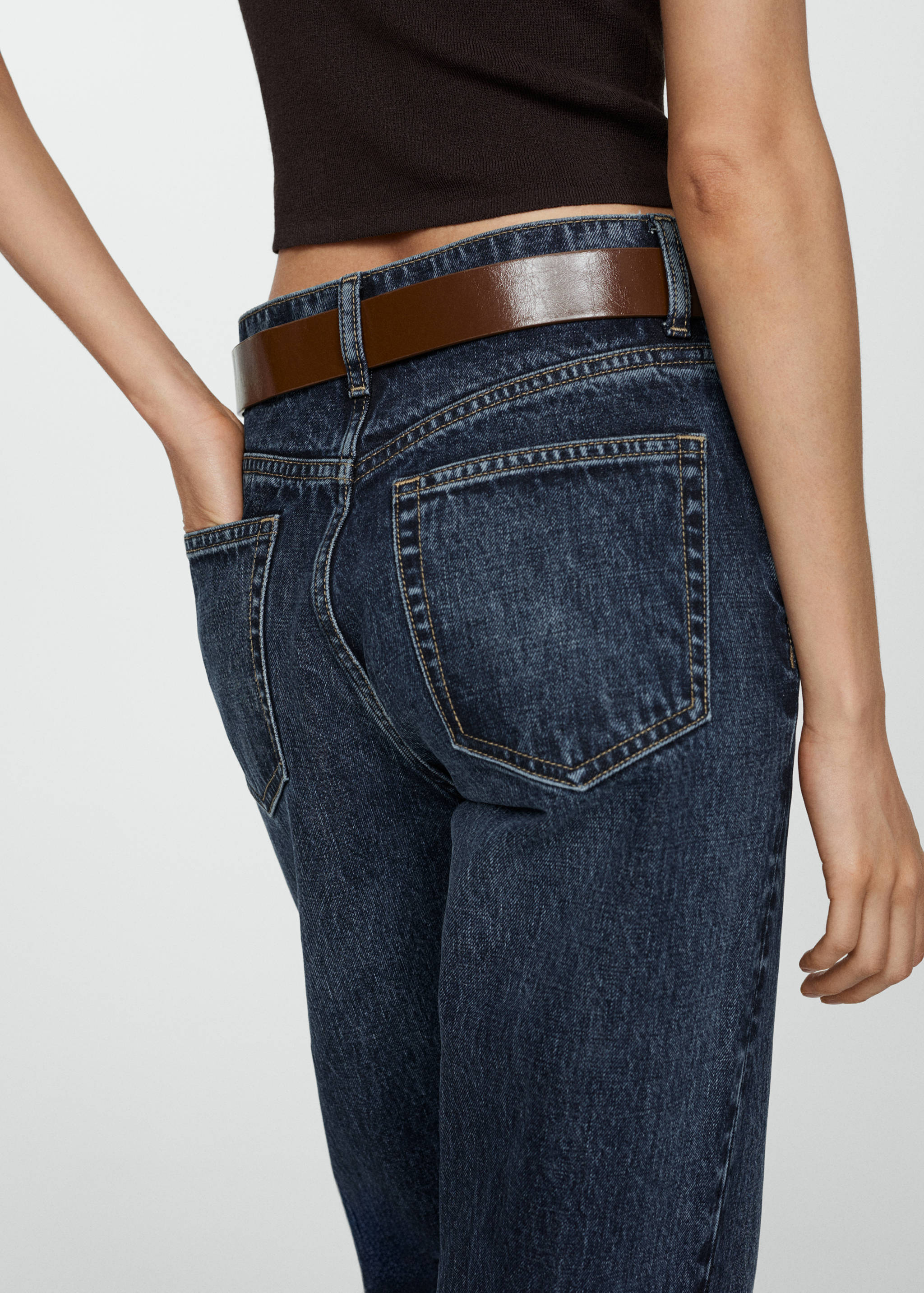 High-waist straight-fit jeans - Detail van het artikel 6