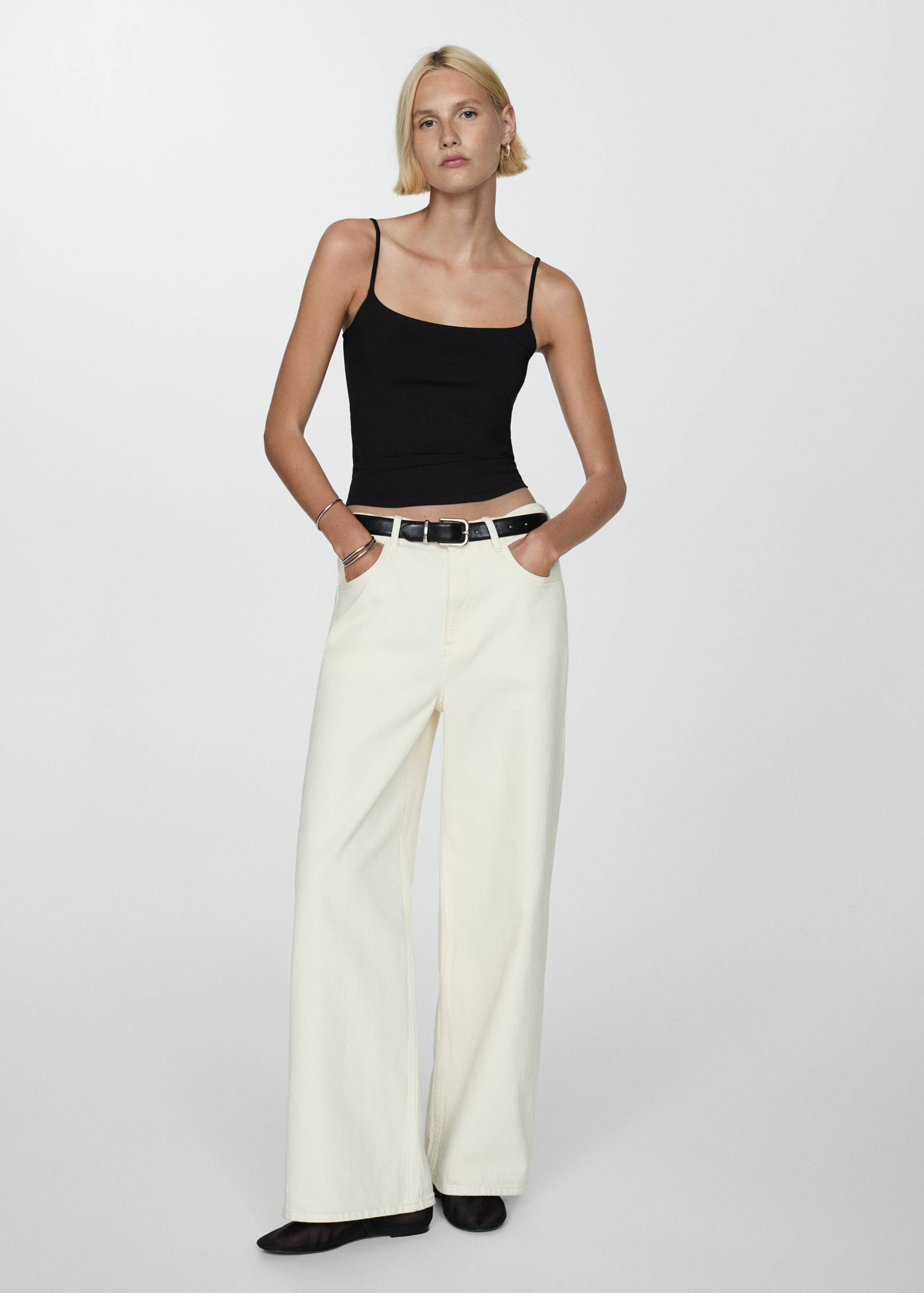 Top slim fit bretelles fines - Plan général