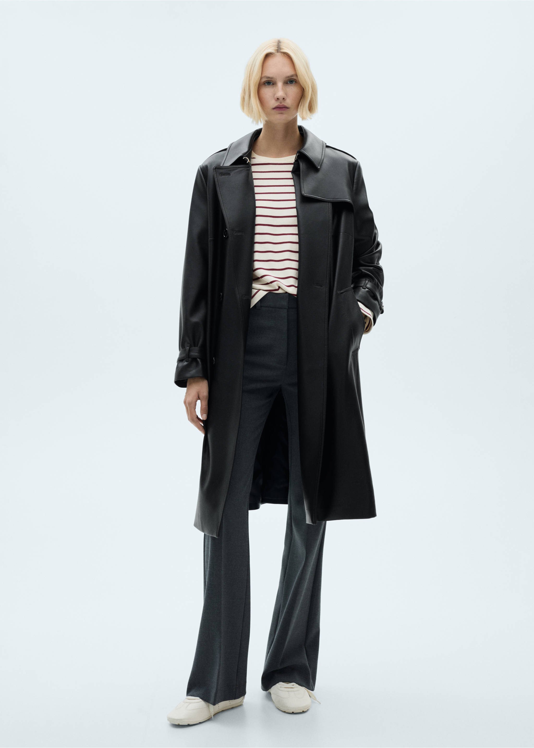 Striped knitted sweatshirt - General plane, Burgundy. Ref: 77055647-00.