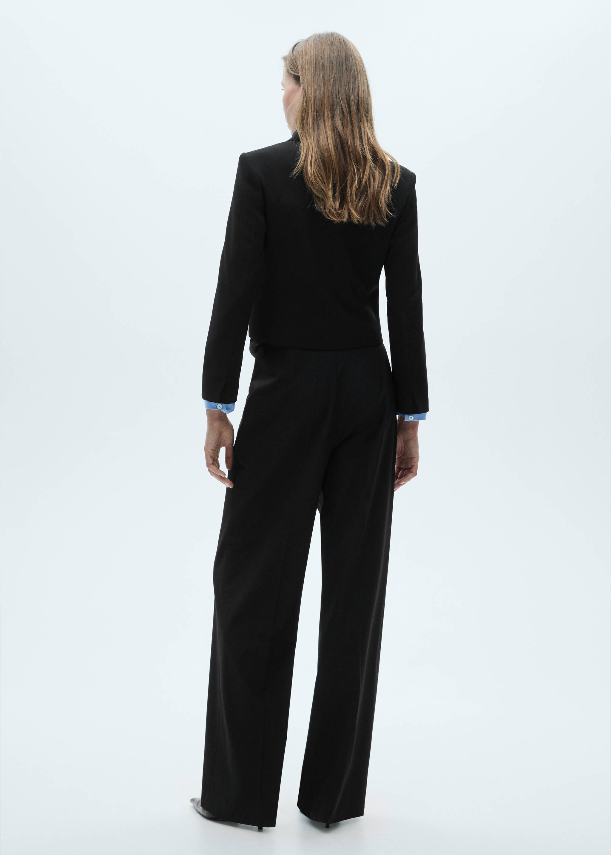 Blazer cropped com botões - Verso do artigo