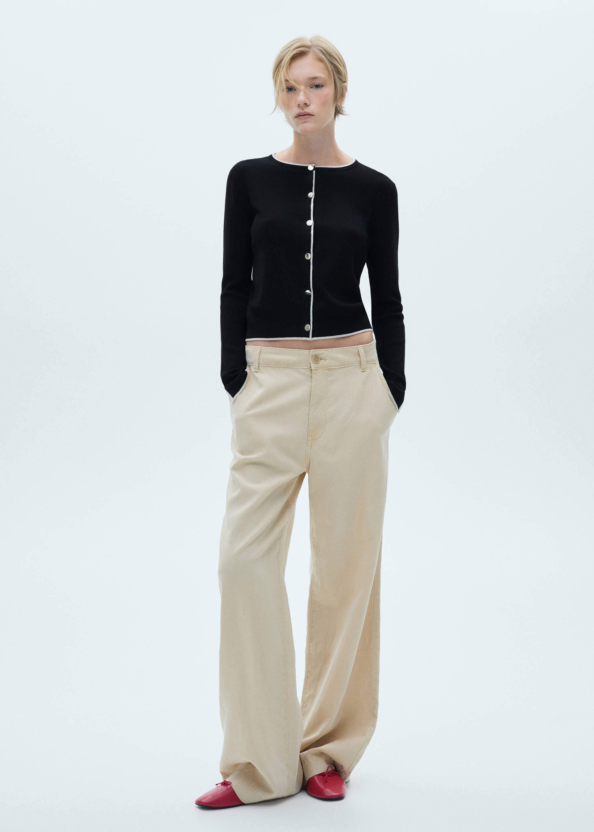 Button knit cardigan - General plane