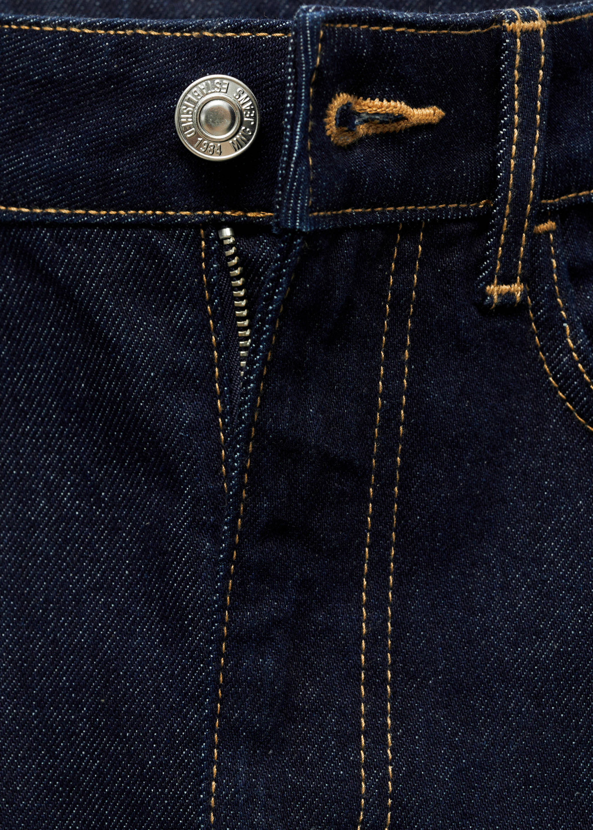 Rinse-wash denim midi-skirt - Details of the article 8