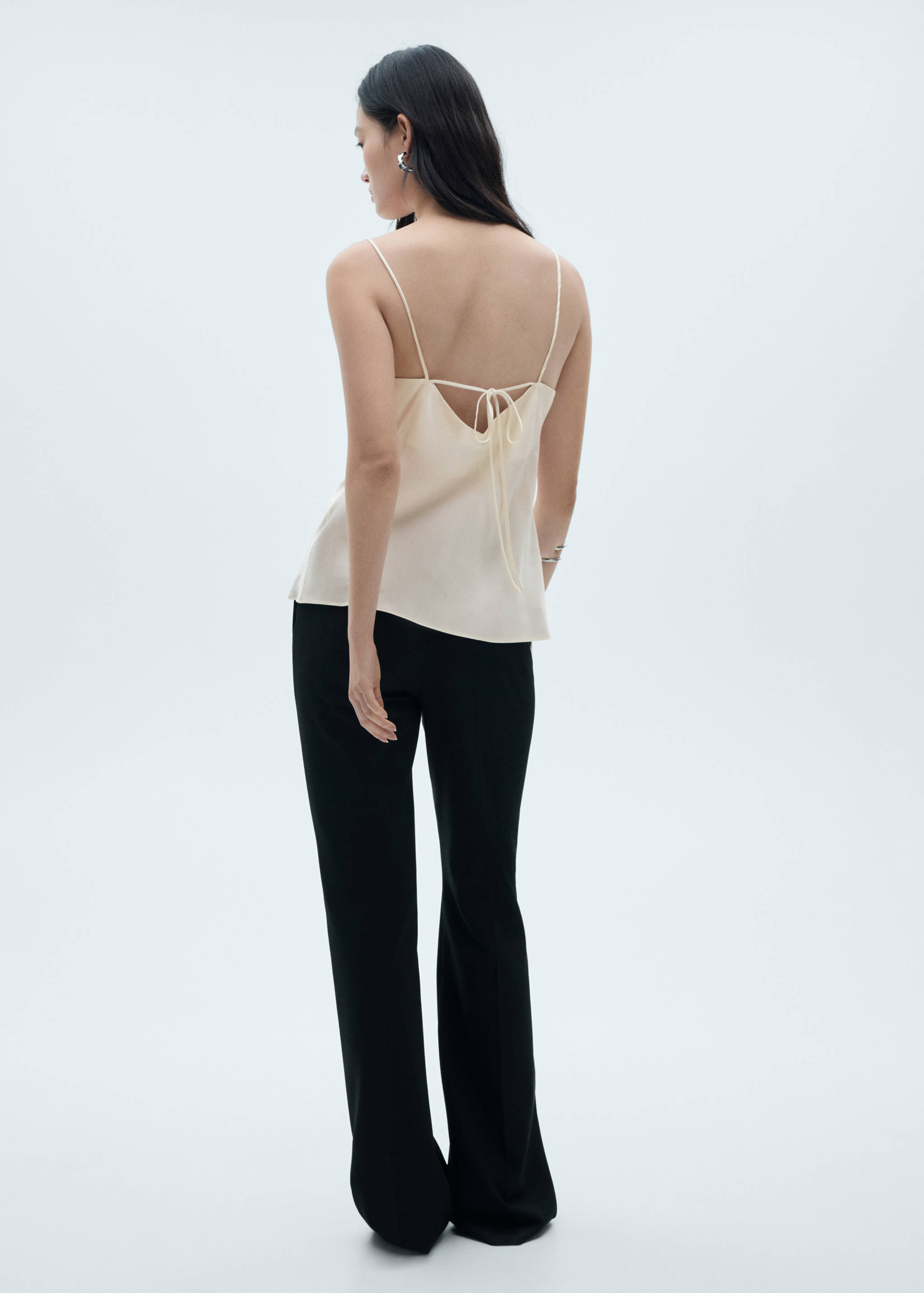 Silk satin top - Reverse of the article