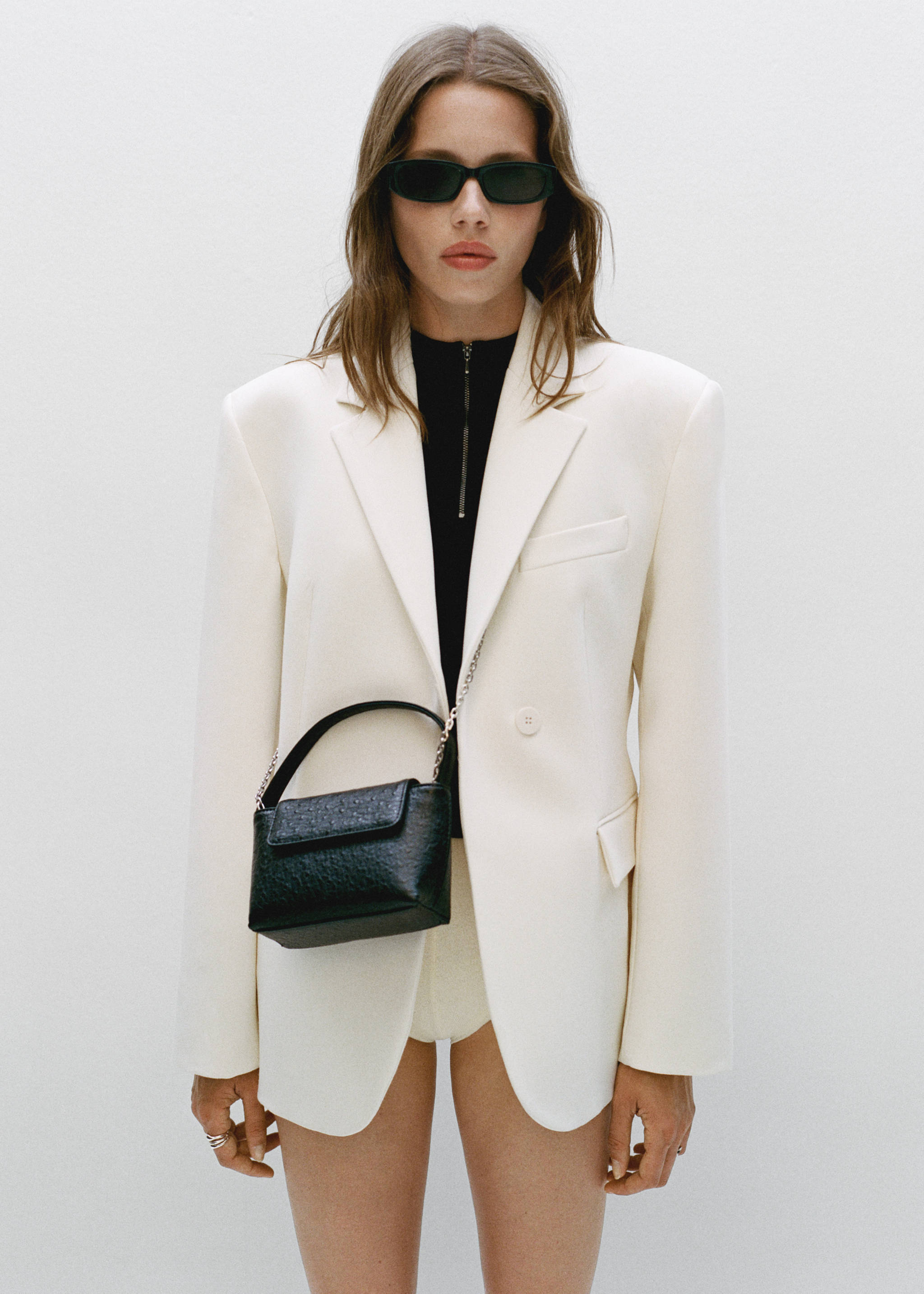 Sac à rabat chaîne - Plan général, Noir. Ref: 77055662-00.