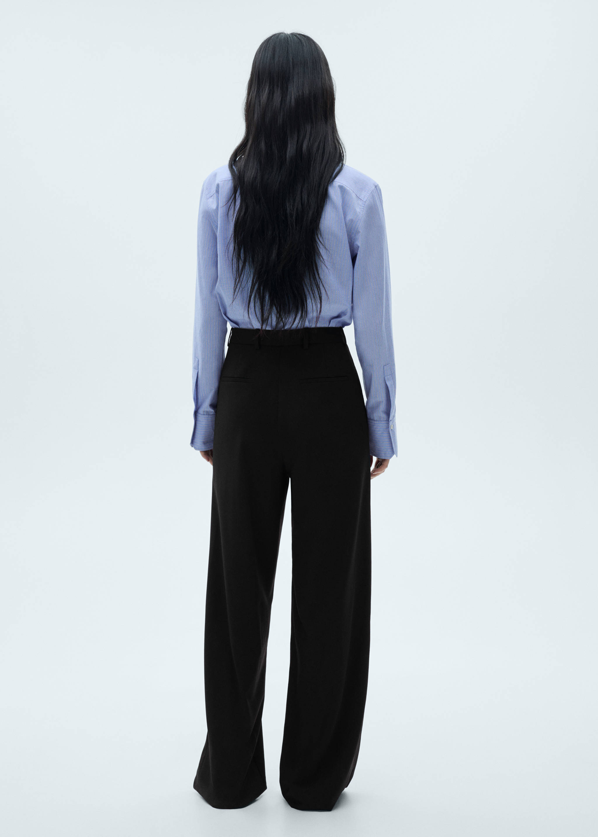 Long jumpsuit with combined design - Verso de l’article