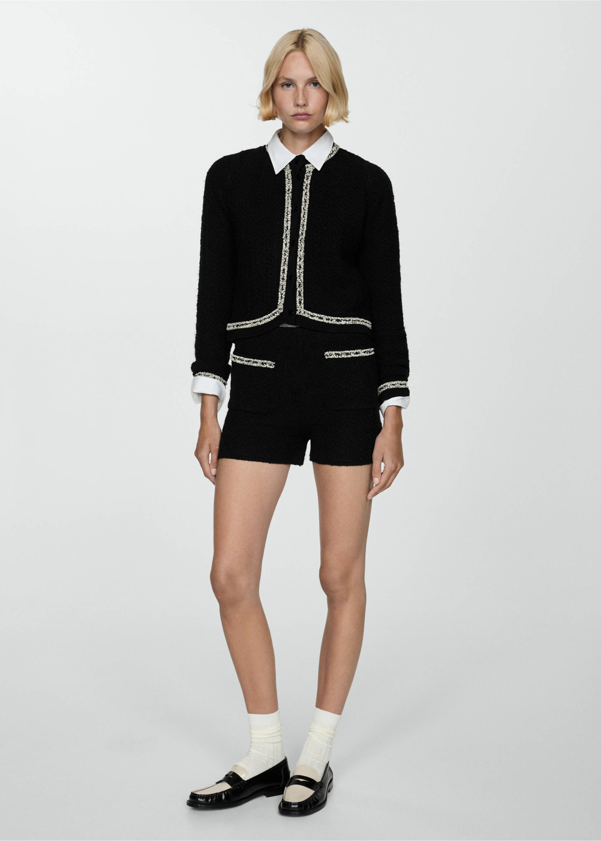 Short tweed pockets - General plane, Black. Ref: 77055667-00.