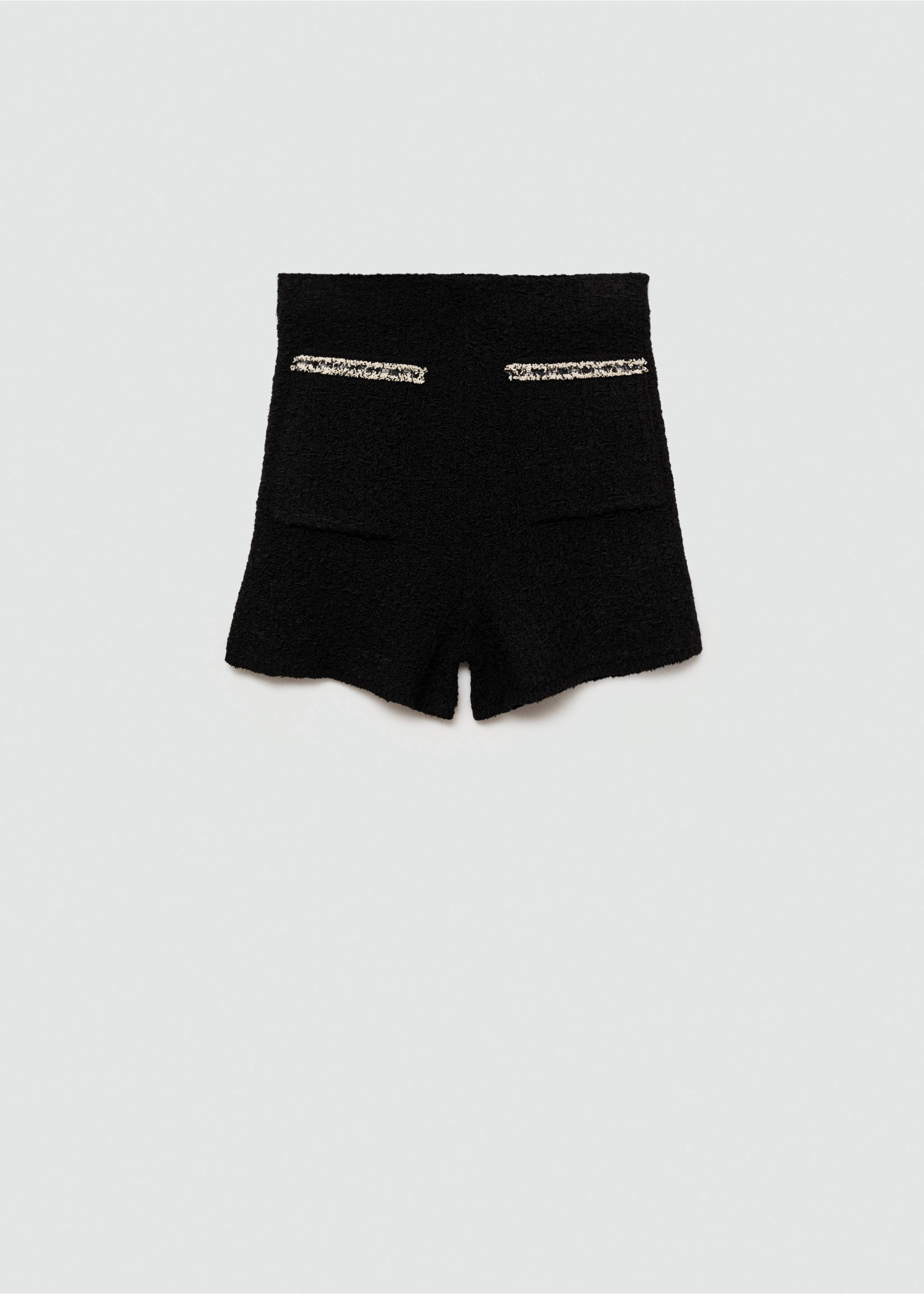 Short tweed pockets - Article without model, Black. Ref: 77055667-00.