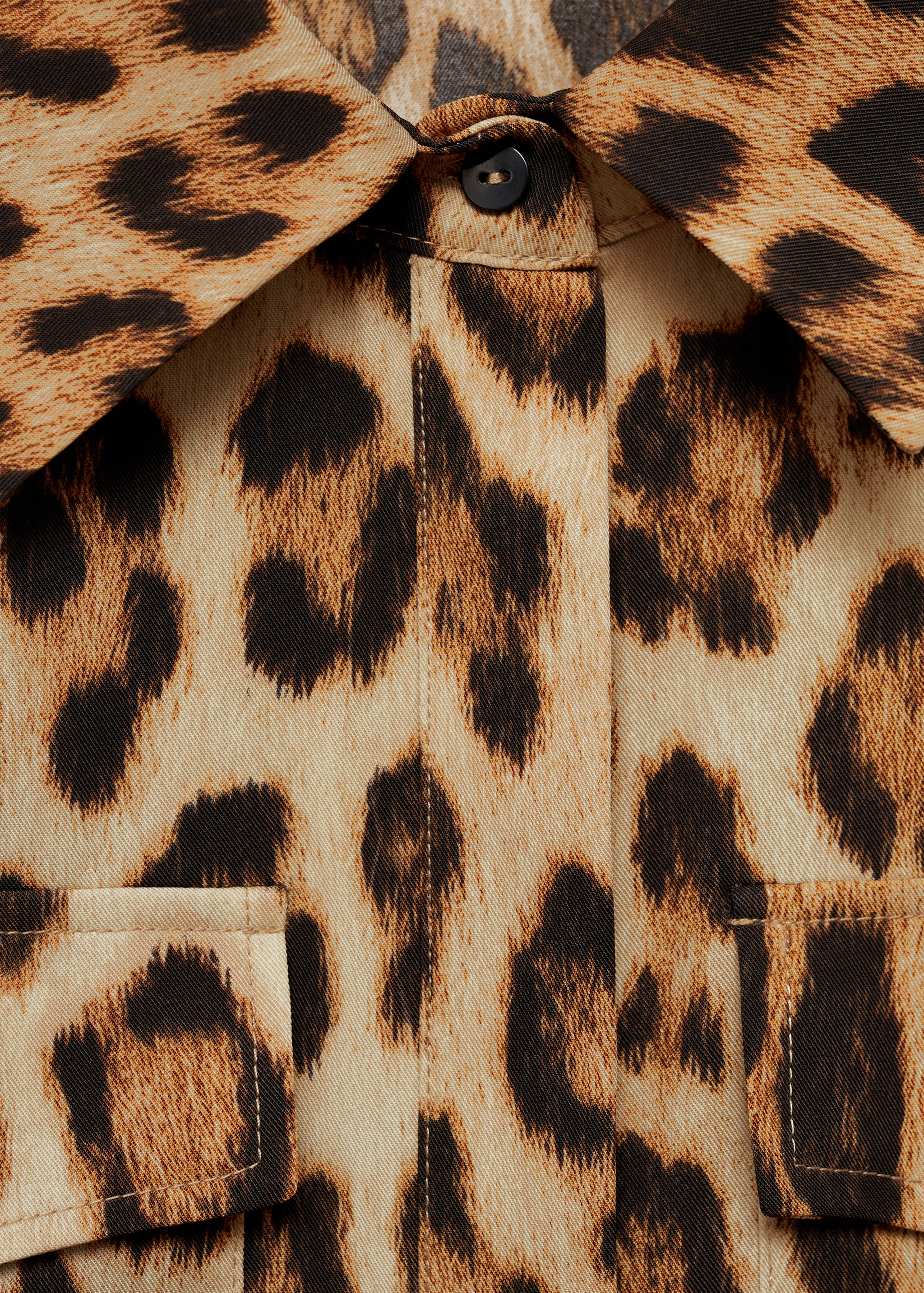 Leopard-print shirt dress - Details of the article 8