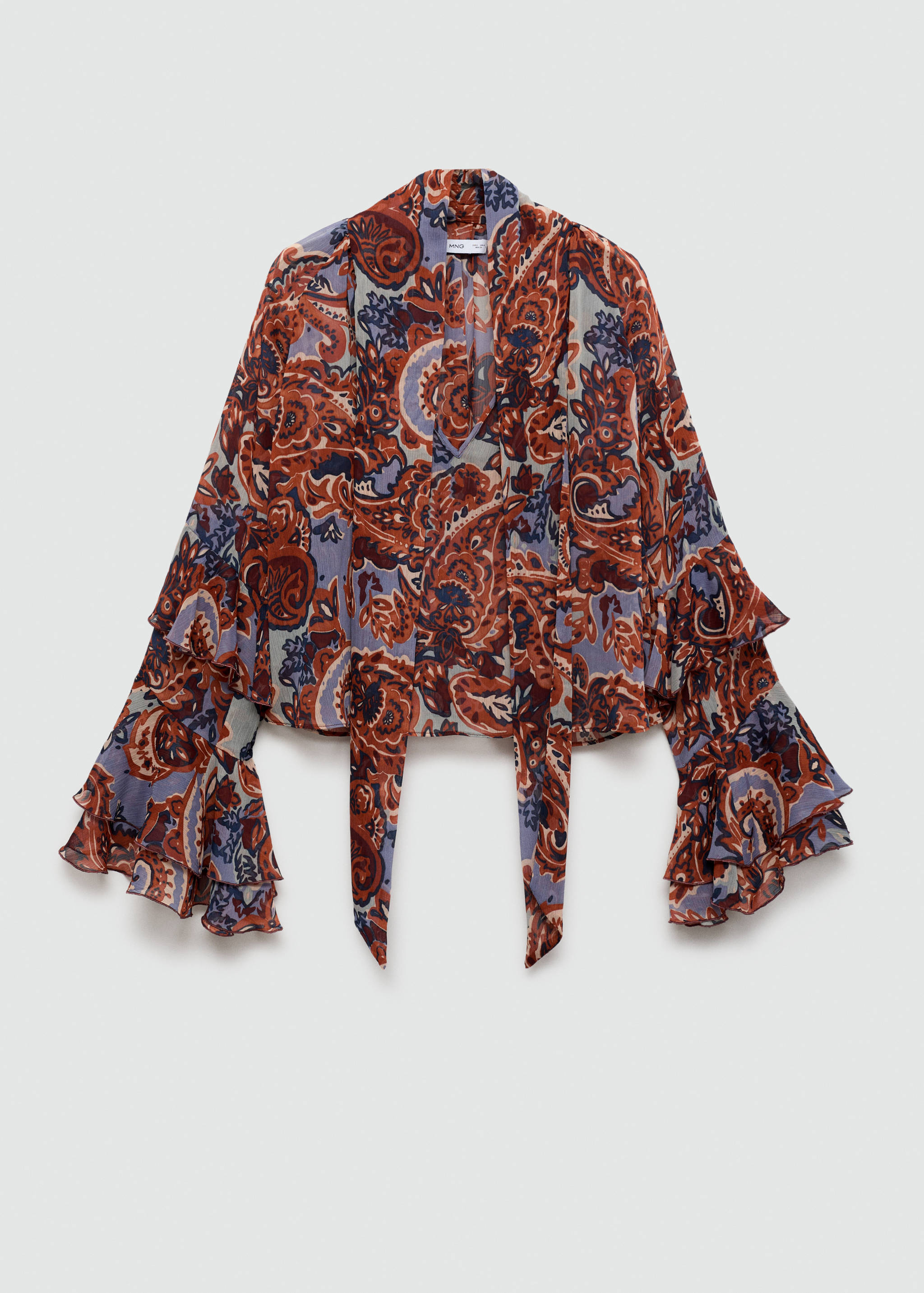 Blusa estampado paisley volantes - Artículo sin modelo