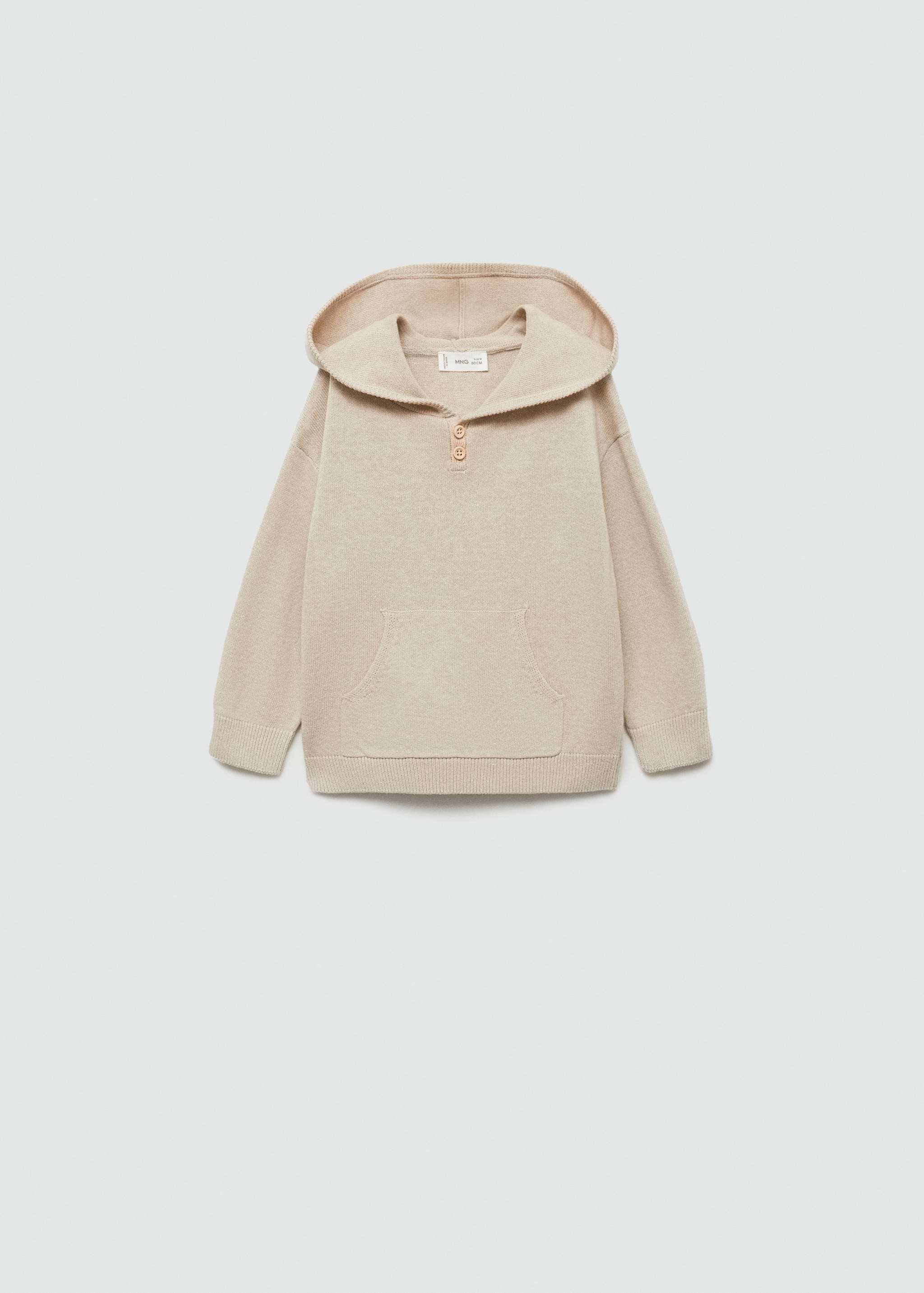 Hooded knit sweater - Article without model